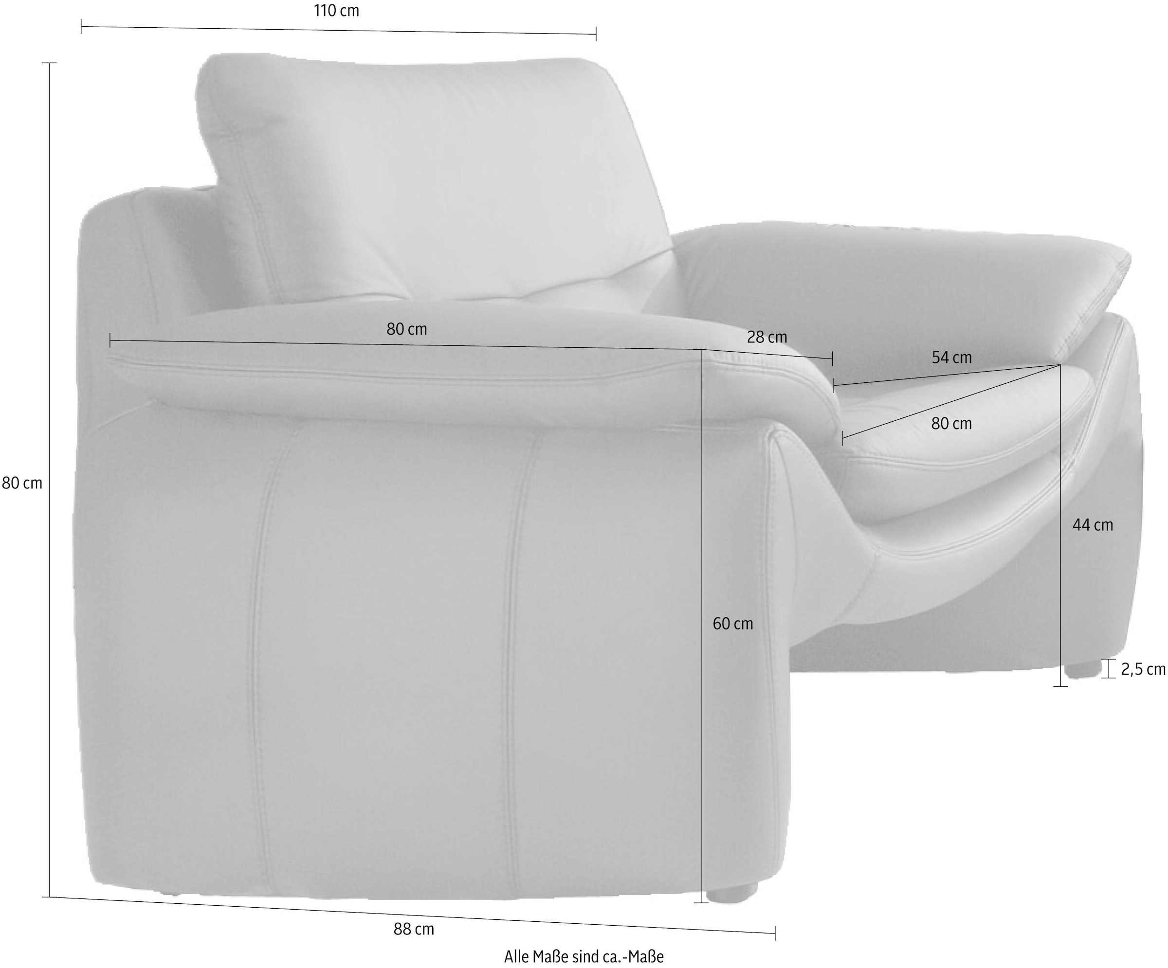 PLACES OF STYLE Sessel »Luna« in einzigartiger Optik