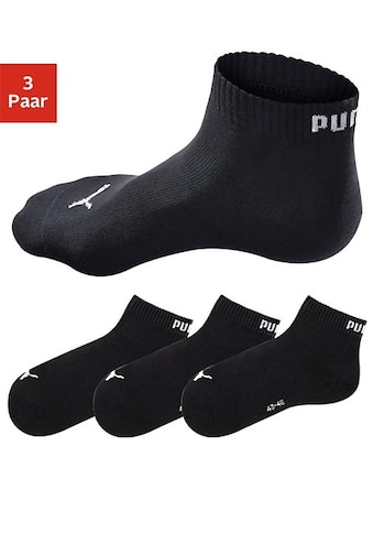 Kurzsocken, (3 Paar), mit Rippbündchen