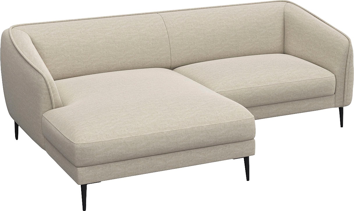 FLEXLUX Ecksofa »Belle Designsofa, bequem durch Kaltschaum im Sitz, OTTOs Choice«, Skandinavisches Design, In hochwertiger Verarbeitung, B/T 218/149 cm