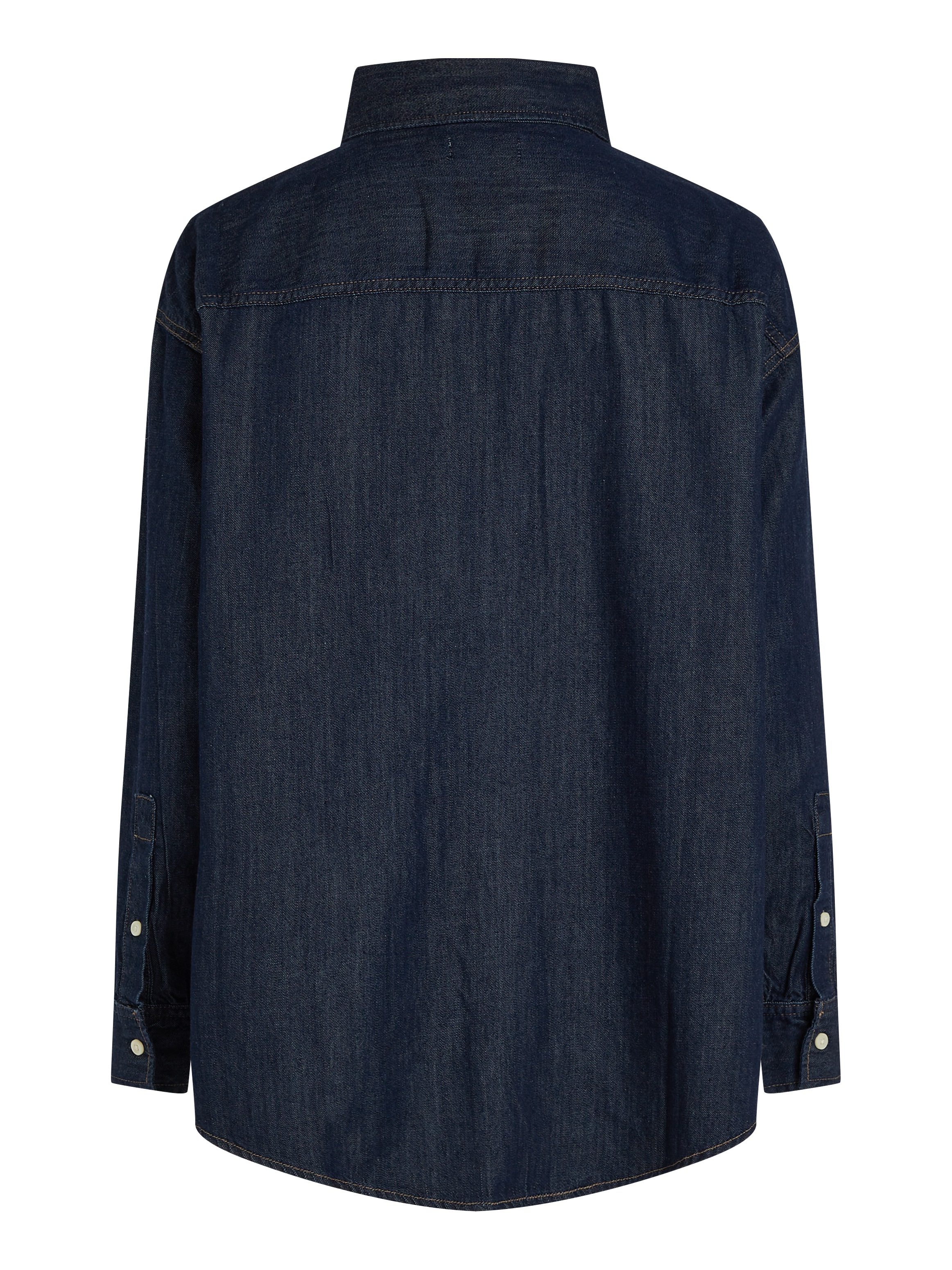 Calvin Klein Jeans Jeansbluse »OVERSIZED LS DENIM SHIRT«, mit Logostickerei