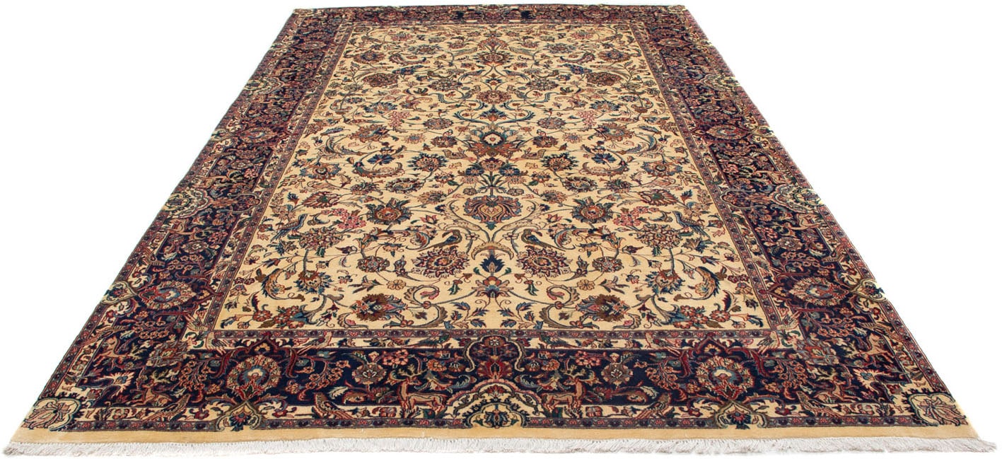 Wollteppich »Nain 9la Durchgemustert Beige 314 x 193 cm«, rechteckig, Unikat mit...