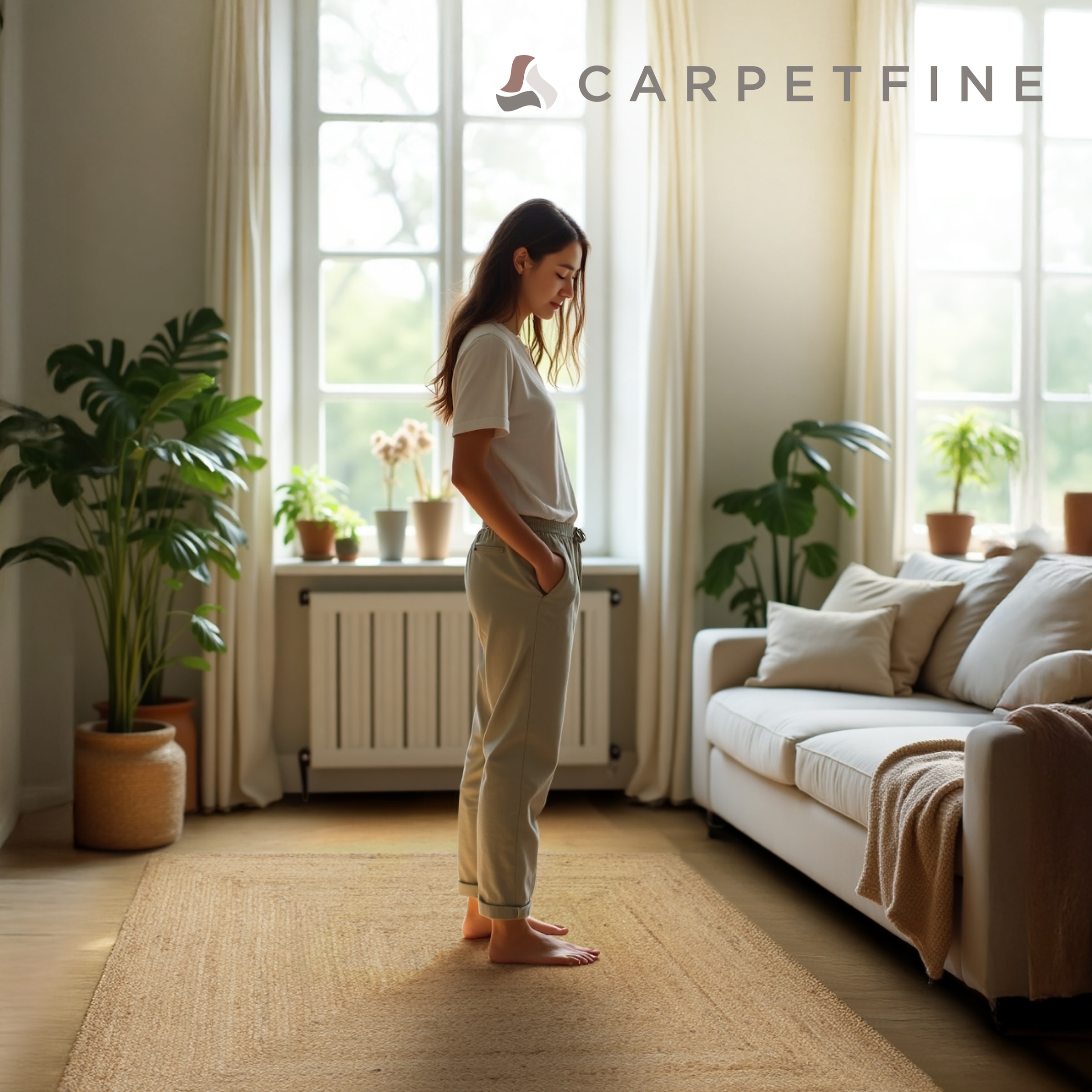 carpetfine Teppich »Nele Juteteppich Naturfaser«, rechteckig, 6 mm Höhe, geflochtener Wendeteppich aus 100% Jute, quadratisch und als Läufer