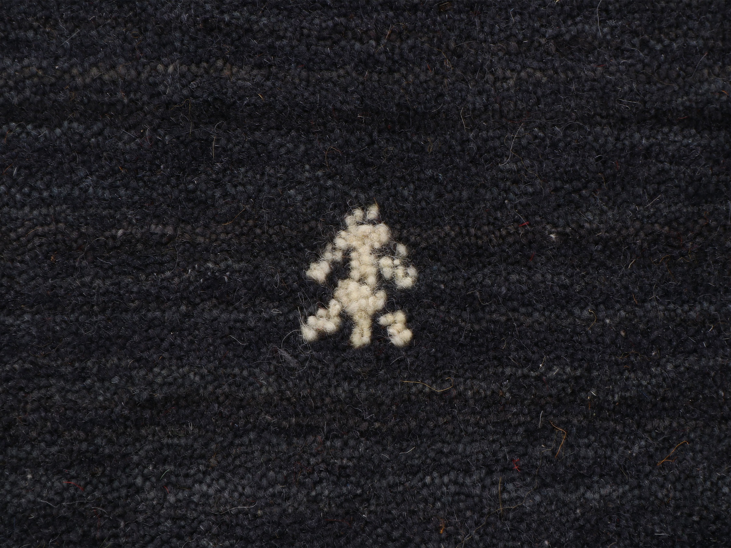 carpetfine Wollteppich »Gabbeh-Uni«, quadratisch, 15 mm Höhe, reine Wolle, handgewebt, Gabbeh Loom Tiermotiv, Sonderform Quadrat