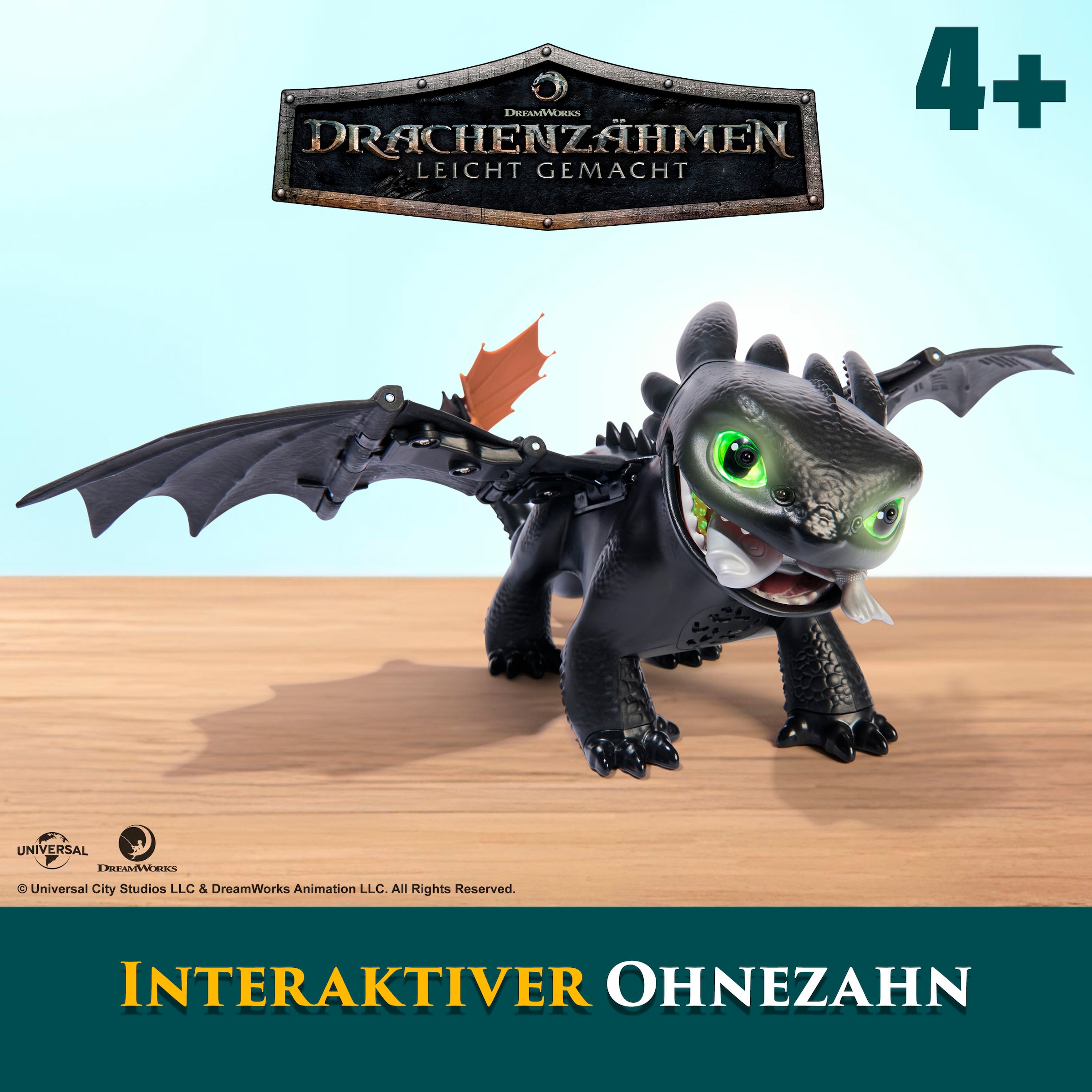 Spin Master Spielfigur »Dragons Movie - Interaktive Drachenfigur Ohnezahn« mit Licht und Sound
