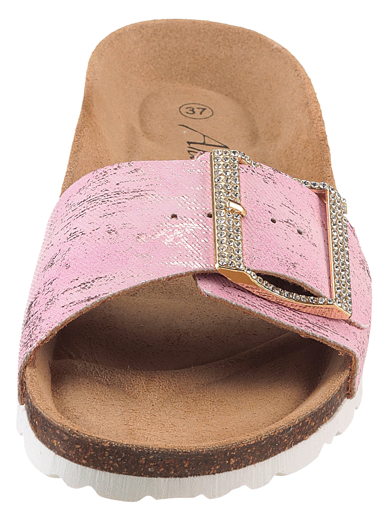Aniston SHOES Pantolette, Sommerschuh, Strandschuh, Glitzersteine - NEUE KOLLEKTION