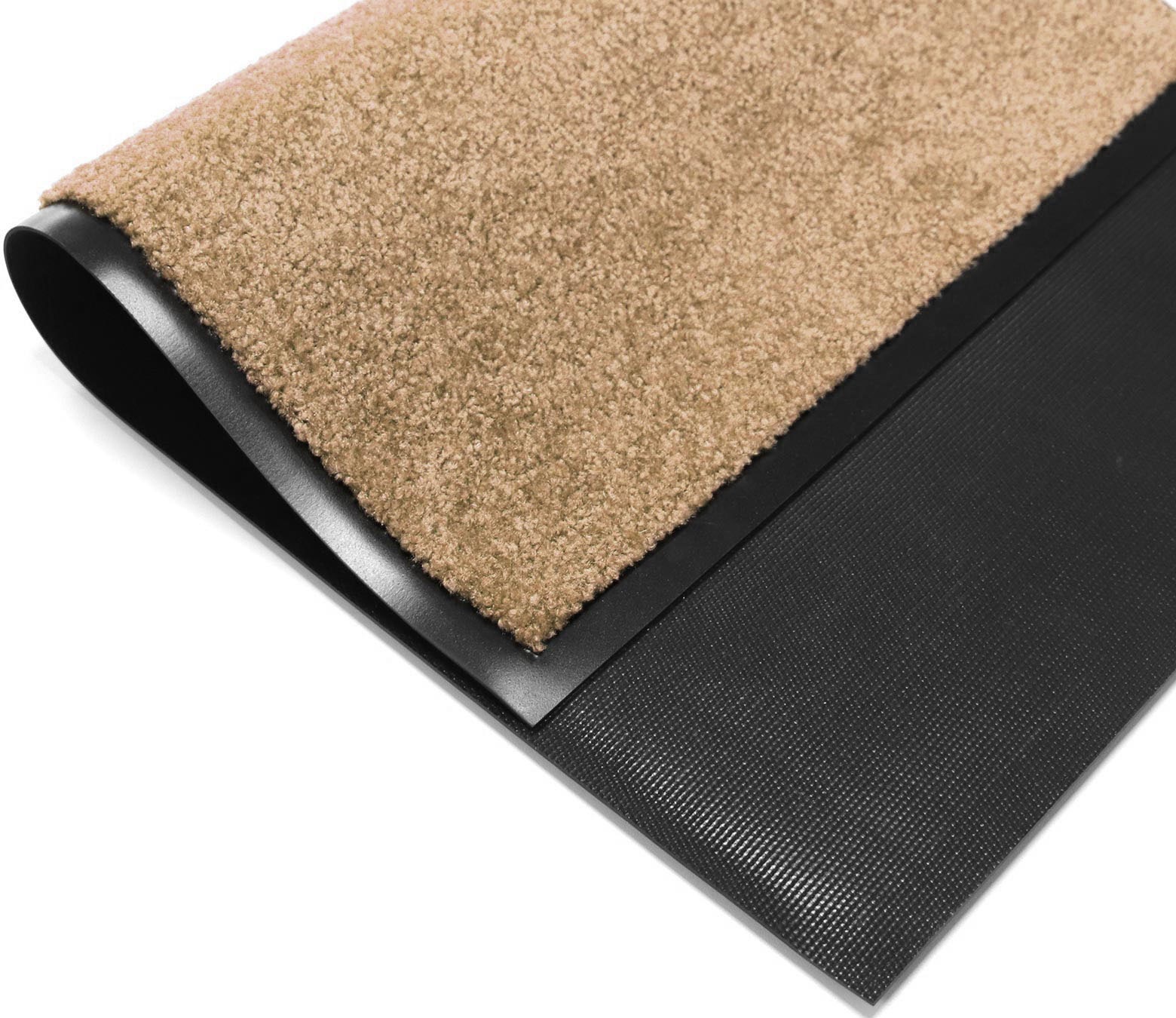 Primaflor-Ideen in Textil Fußmatte »Schmutzfangmatte CLEAN PRO, Made in Belgium«, rechteckig, 8 mm Höhe, Uni-Farben, UV-beständig, strapazierfähig, waschbar