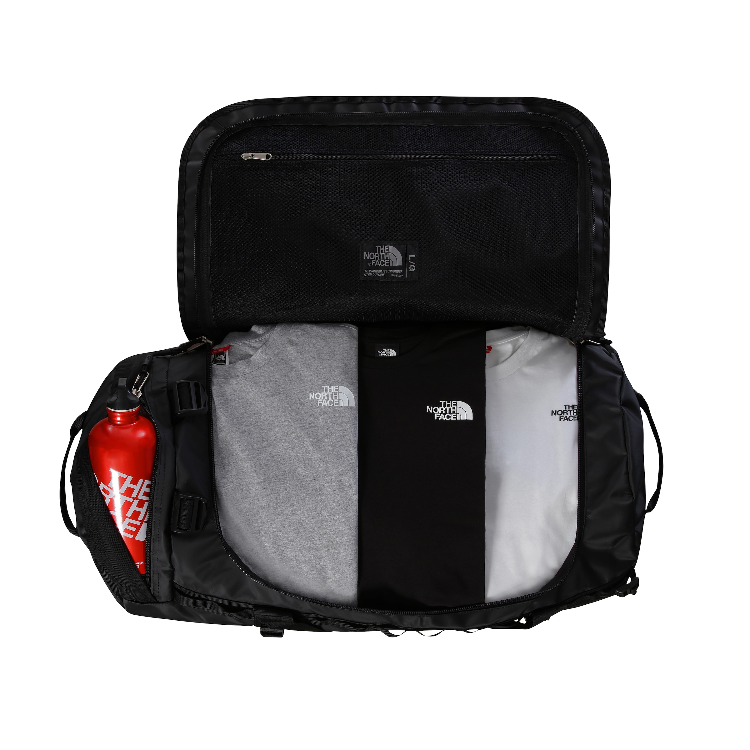 The North Face Sporttasche »BASE CAMP DUFFEL - L«, (1 tlg.), 95 Liter Volumen