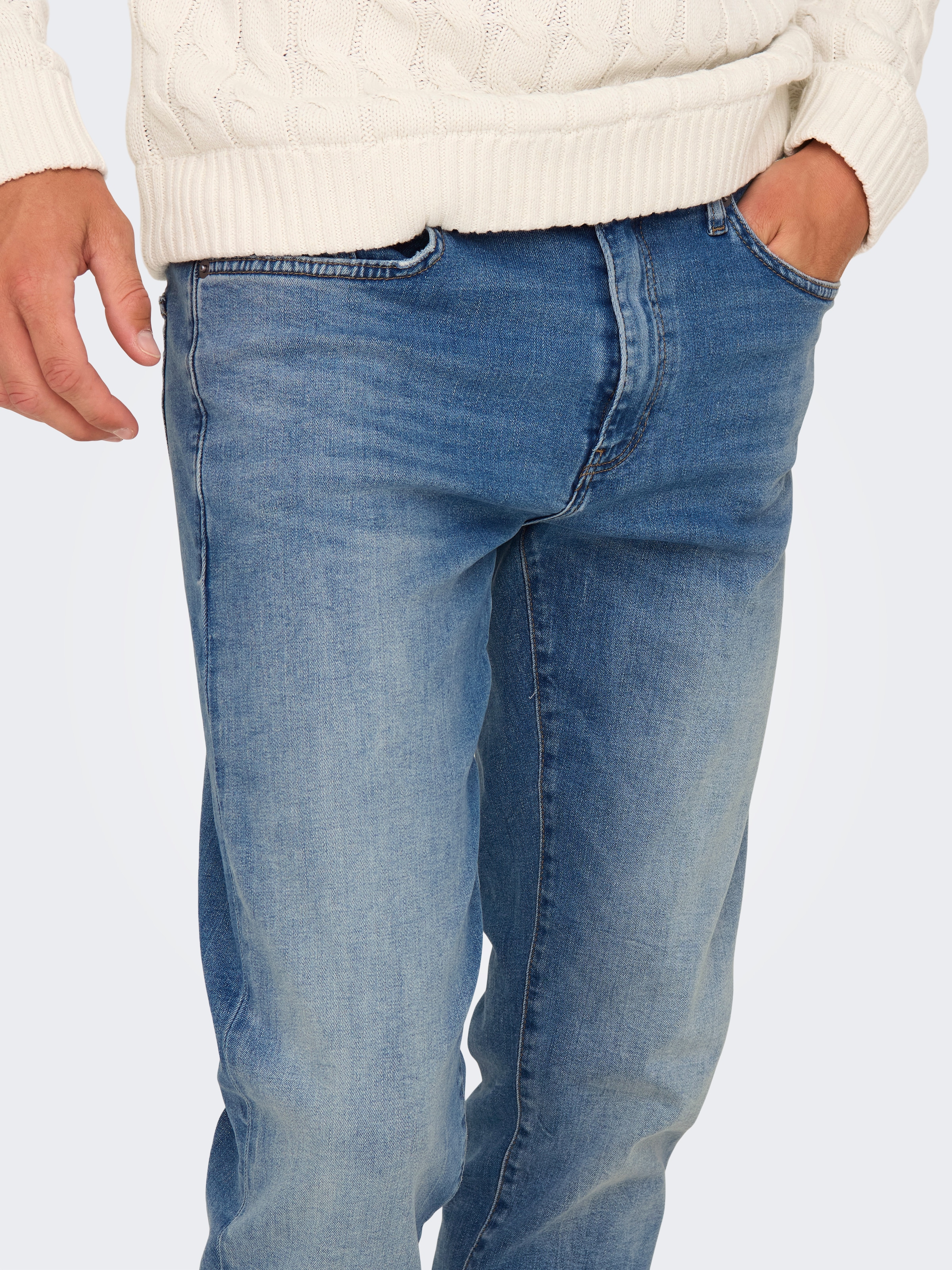 ONLY & SONS Regular-fit-Jeans »ONSWEFT REGULAR MAT DNM NOOS«