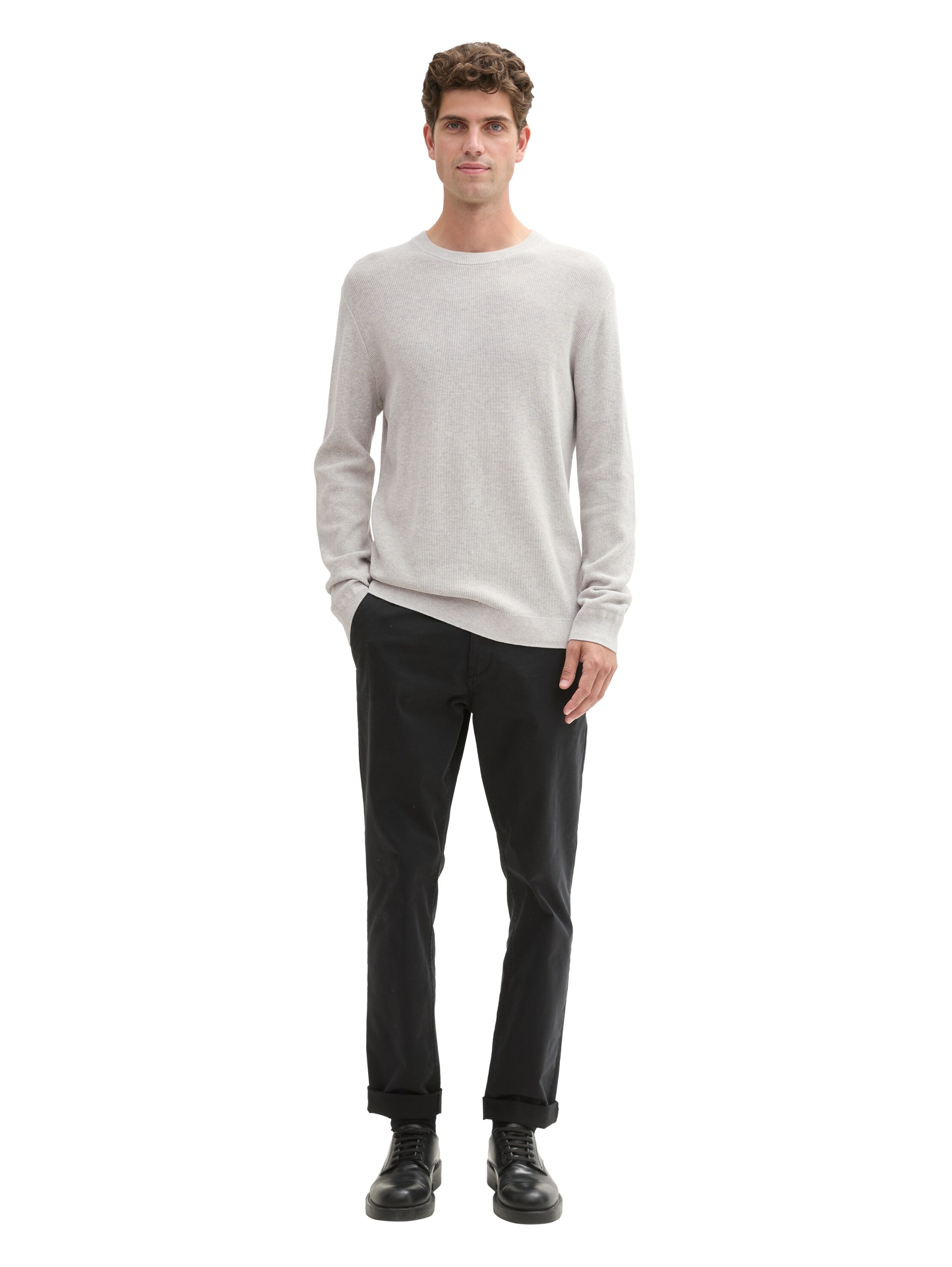 TOM TAILOR Rundhalspullover mit Rundhalsausschnitt