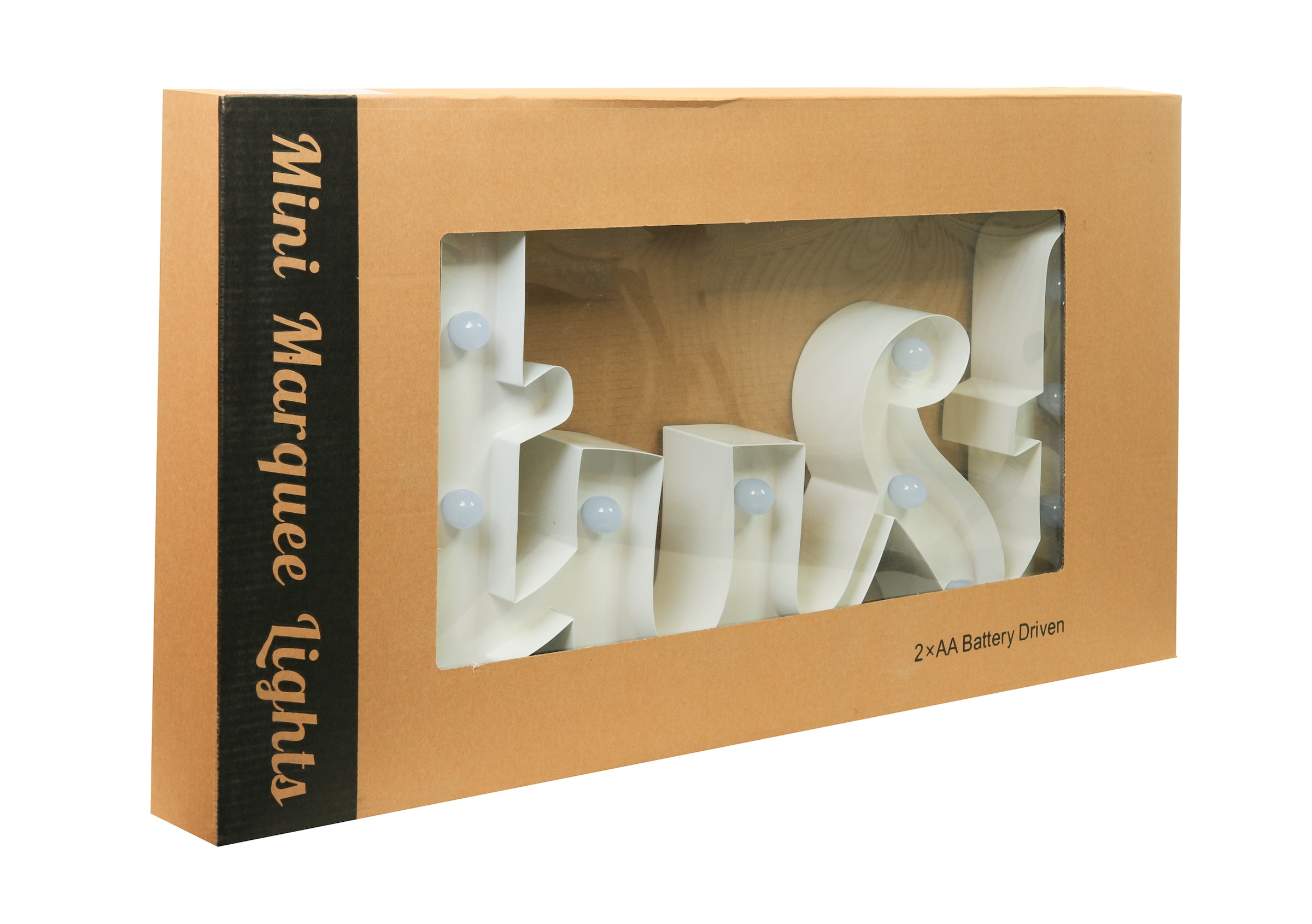 MARQUEE LIGHTS LED Dekolicht »Just« LED-Modul 1 Stk. Warmweiß Wandlampe, Tischlampe Schriftzug Just 19 Leuchtmittel - 57x31cm