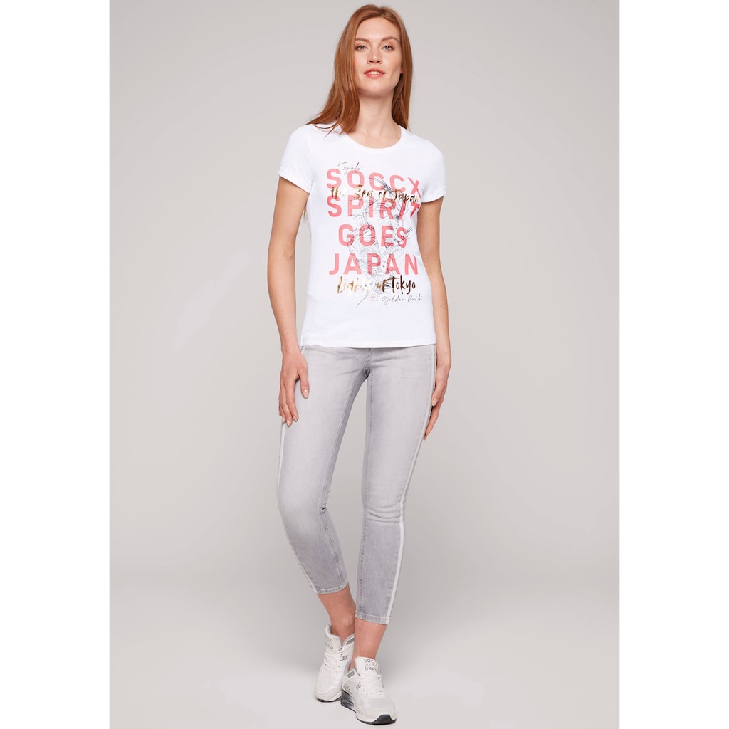 SOCCX T-Shirt »Soccx Damen T-Shirt«