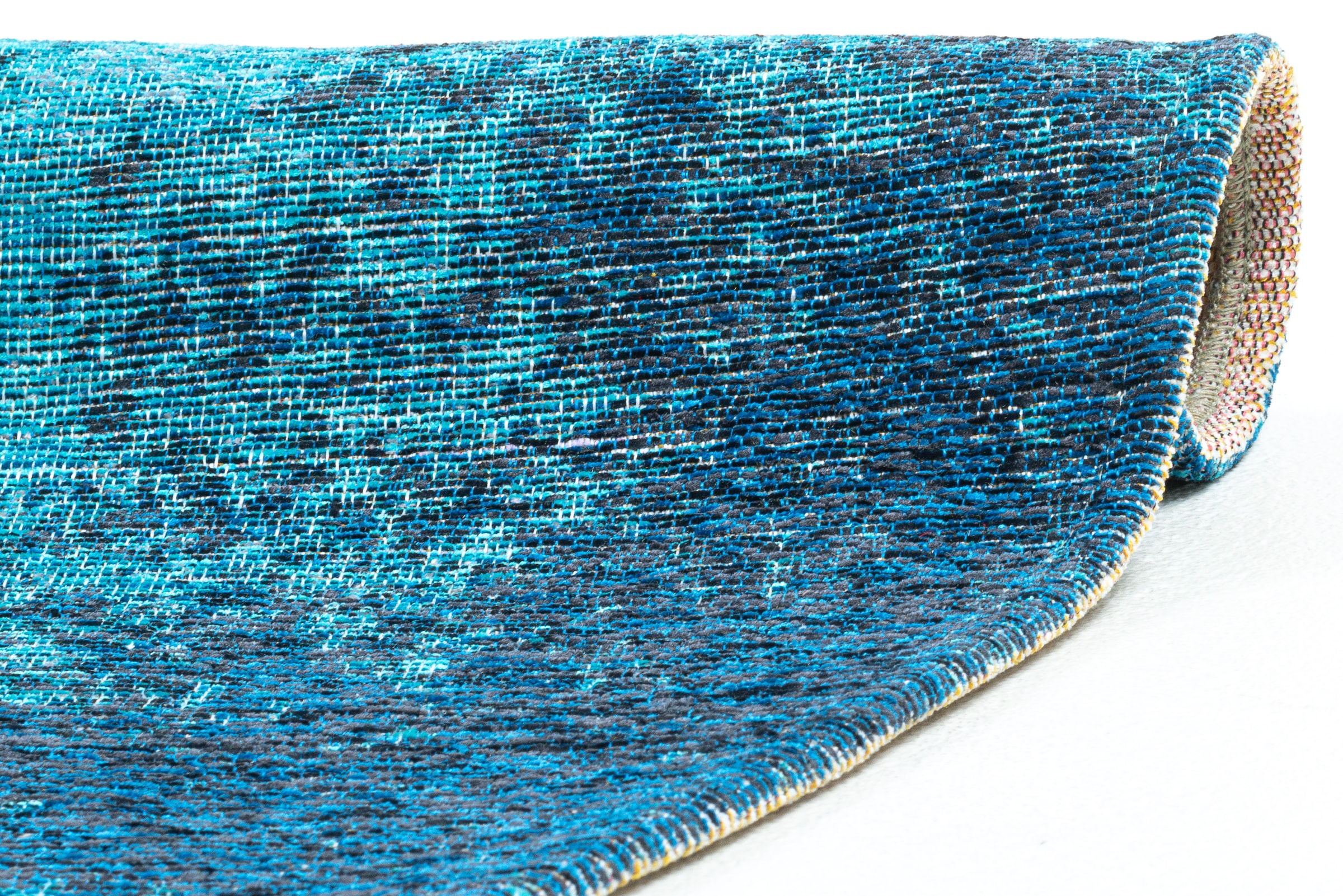 Sansibar Teppich »Keitum 011« rund 3 mm Höhe Flachgewebe, modernes Design, Motiv Kompass