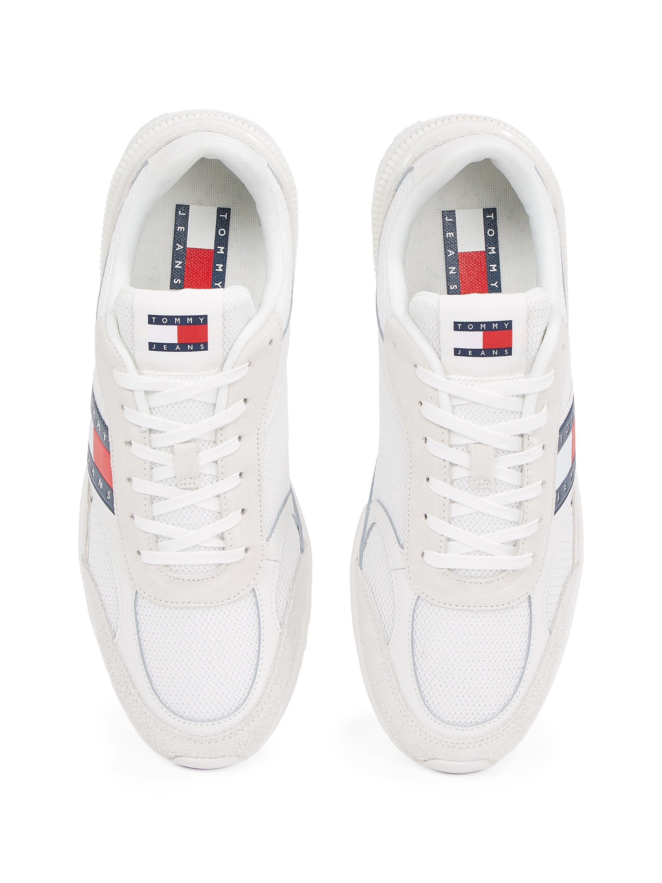 Tommy Jeans Sneaker »TJM TECHNICAL RUNNER ESS«, Freizeitschuh, Halbschuh, Schnürschuh mit gepolstertem Schaftrand