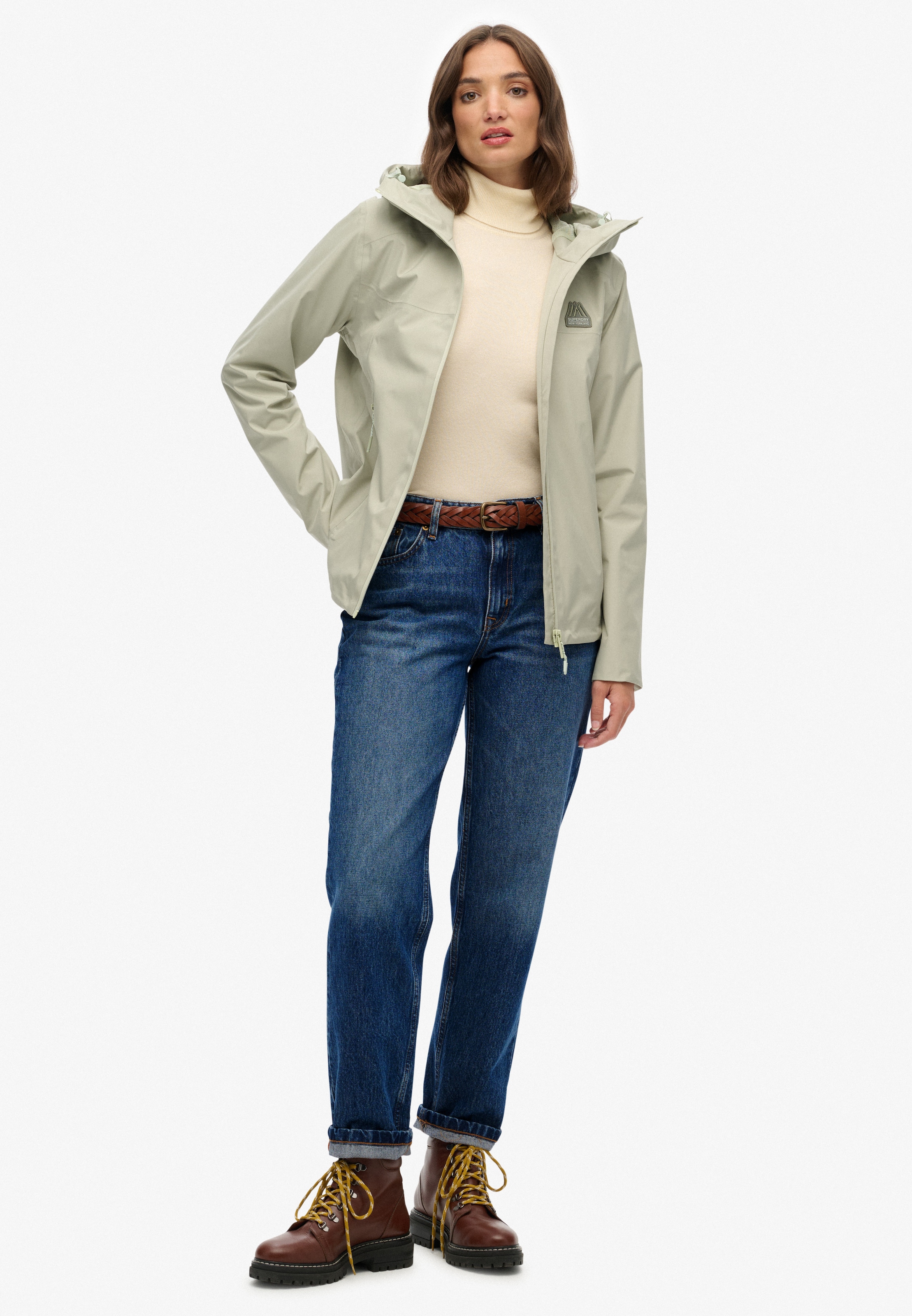 Superdry Outdoorjacke »WATERPROOF JACKET«, mit Kapuze, Wasserdicht (Säule wird nachgereicht)