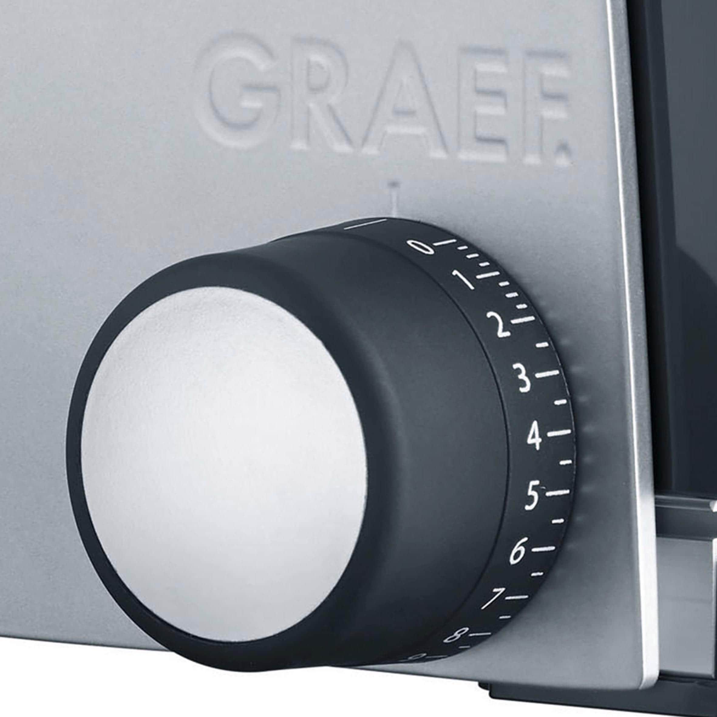 Graef Allesschneider »SLICED KITCHEN SKS S32000« 170 W Vollmetallgehäuse mit Glasbodenplatte