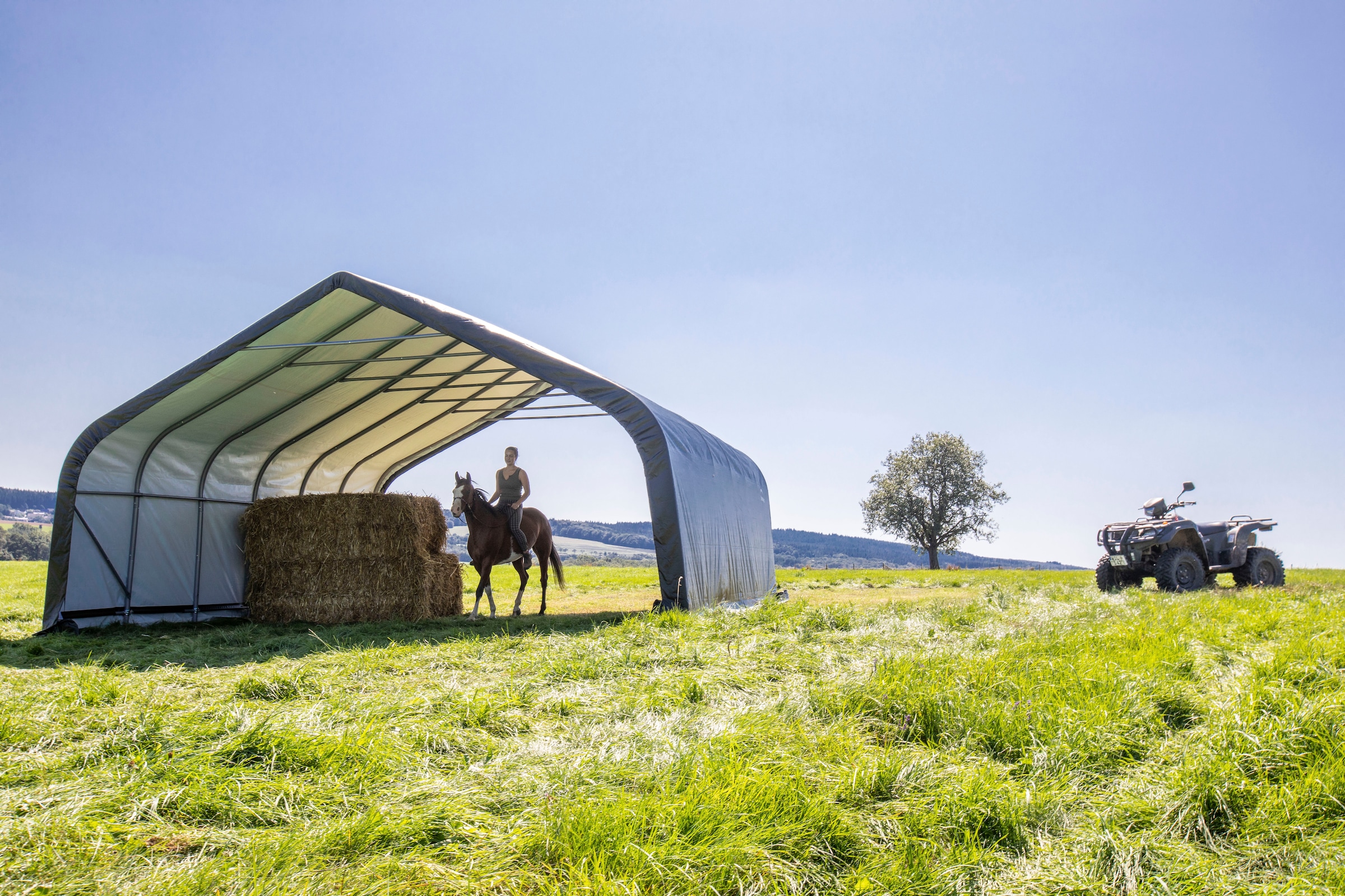 sportspower Foliengerätehaus »Weidezelt« 49,6 m², Grün