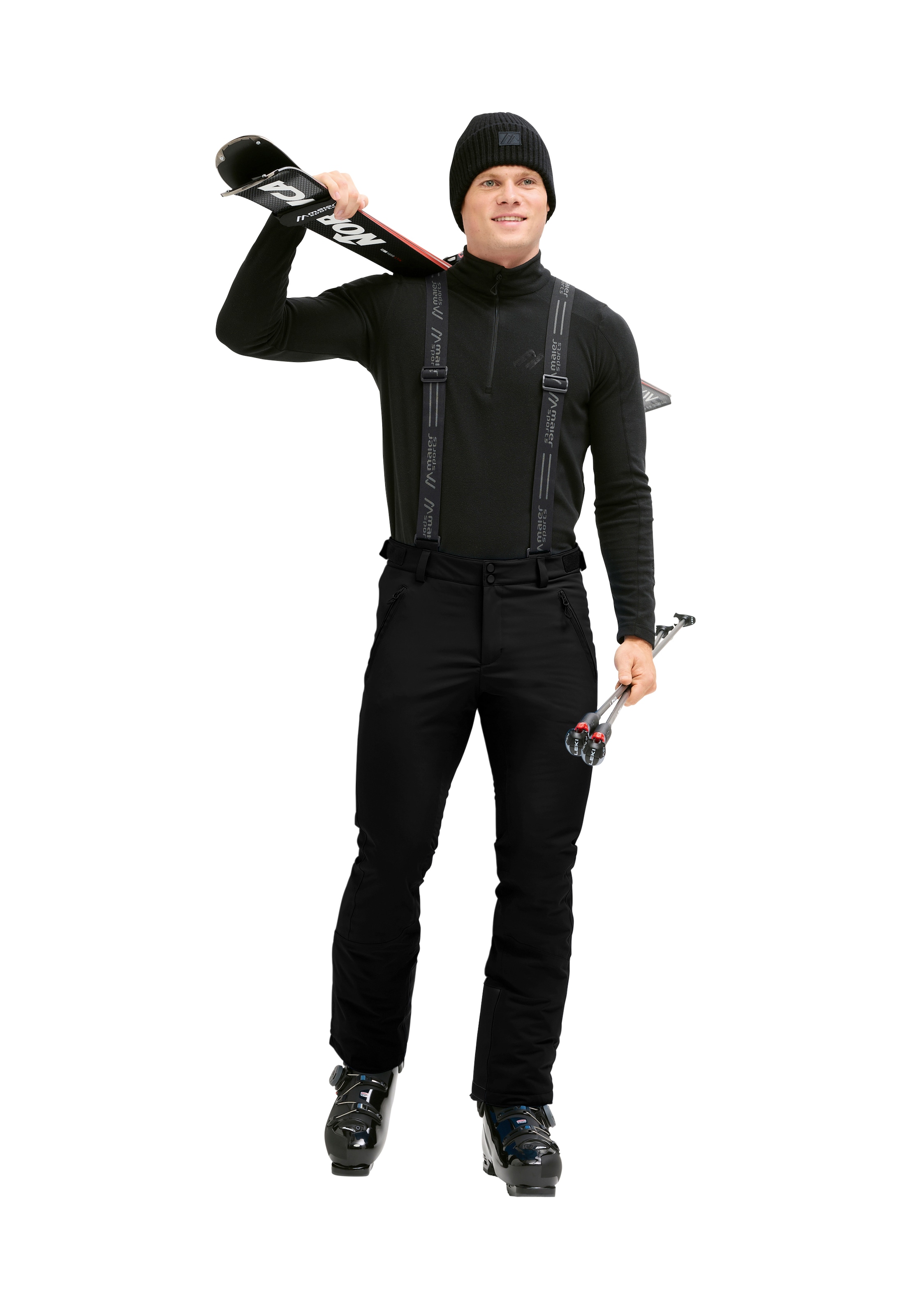 Maier Sports Skihose »Anton slim 2.1«  Herren Schneehose mit Hosenträgern, wind/wasserdicht, Slim Fit