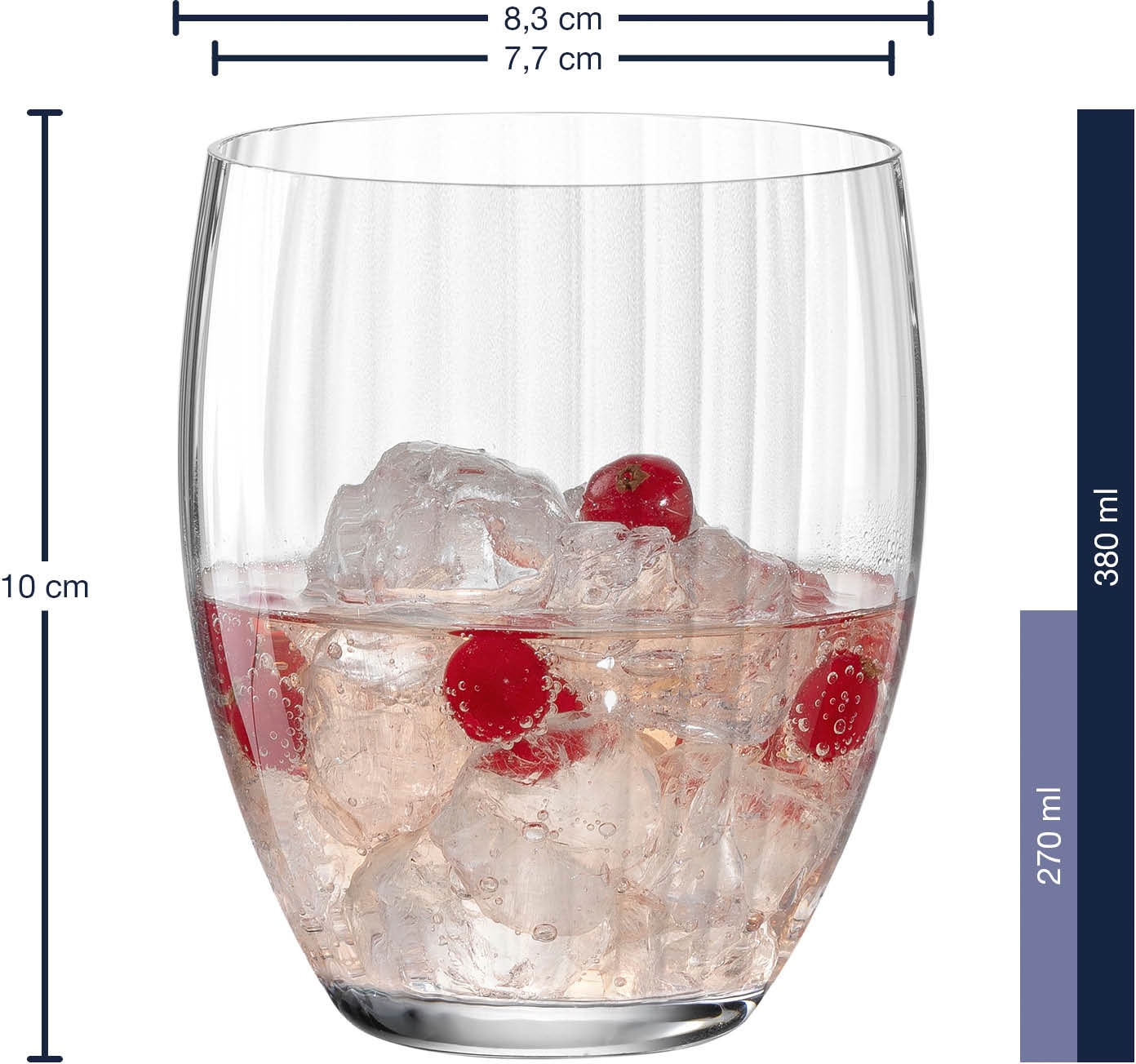 LEONARDO Becher »POESIA«, (Set, 6 tlg.), 380 ml, 6-teilig
