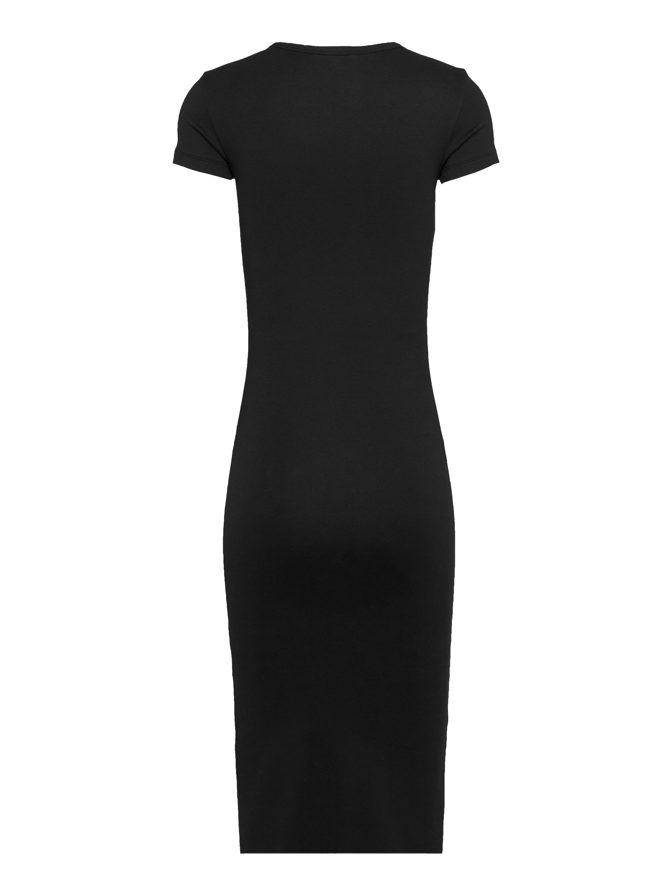 Tommy Jeans Jerseykleid »TJW BODYCON LOGO 2 DRESS«, mit Logostickerei, mit Kurzarm, in Midi-Länge