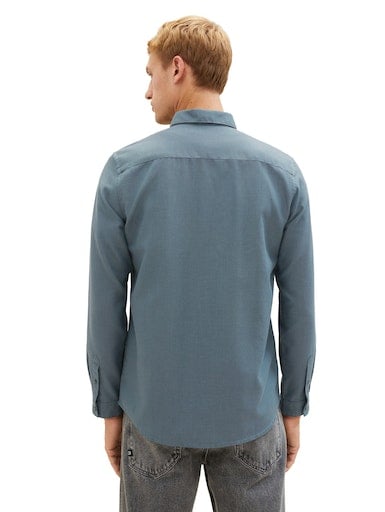 TOM TAILOR Langarmhemd, mit Reißverschluss-Schlitz an den Seiten bestellen  | UNIVERSAL
