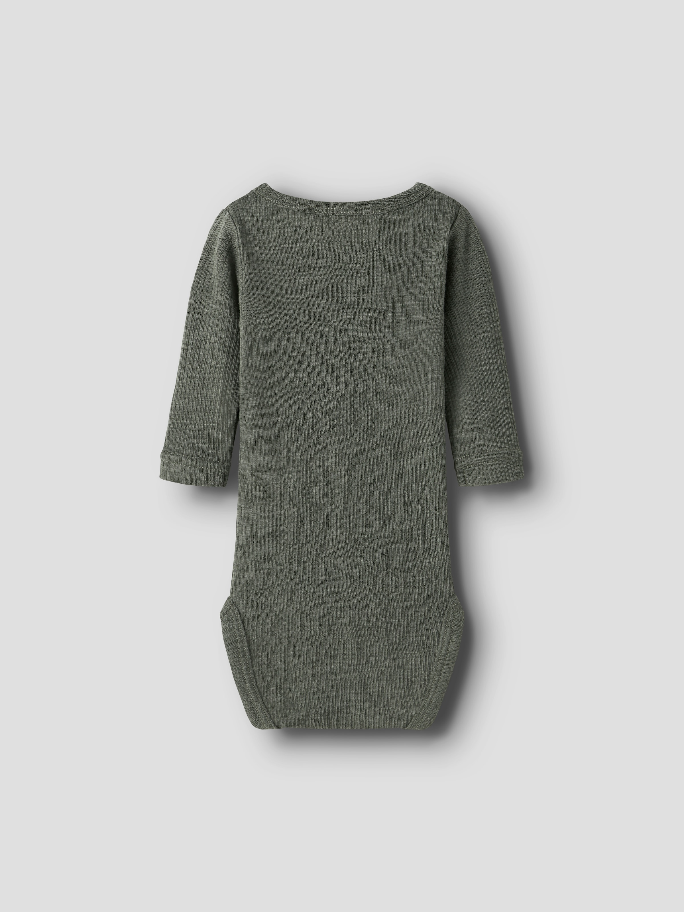 Name It Langarmbody »NBNWAX WOOL RIB LS BODY NOOS« aus reiner Merinowolle