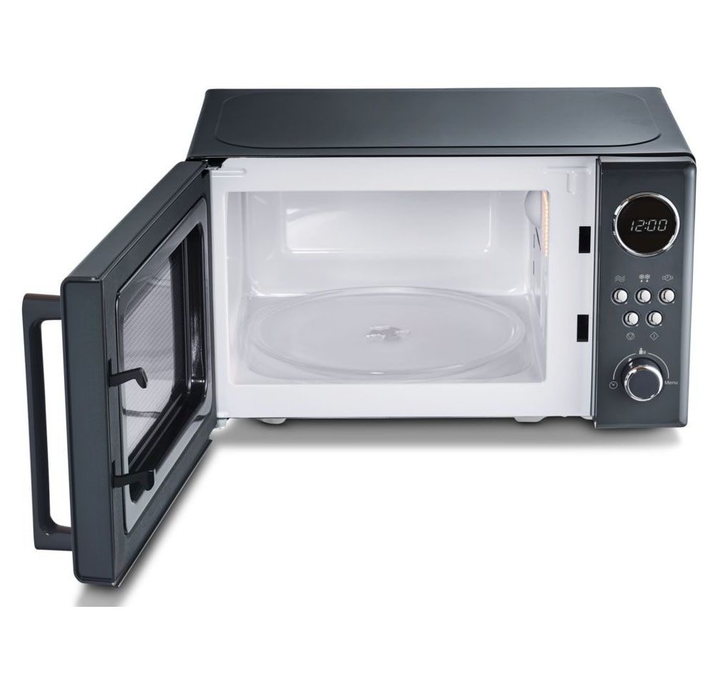 Medion® Mikrowelle »MD 15000 grau«, Mikrowelle, 1050 W, im Retro-Design, 800 Watt, 5 Leistungsstufen
