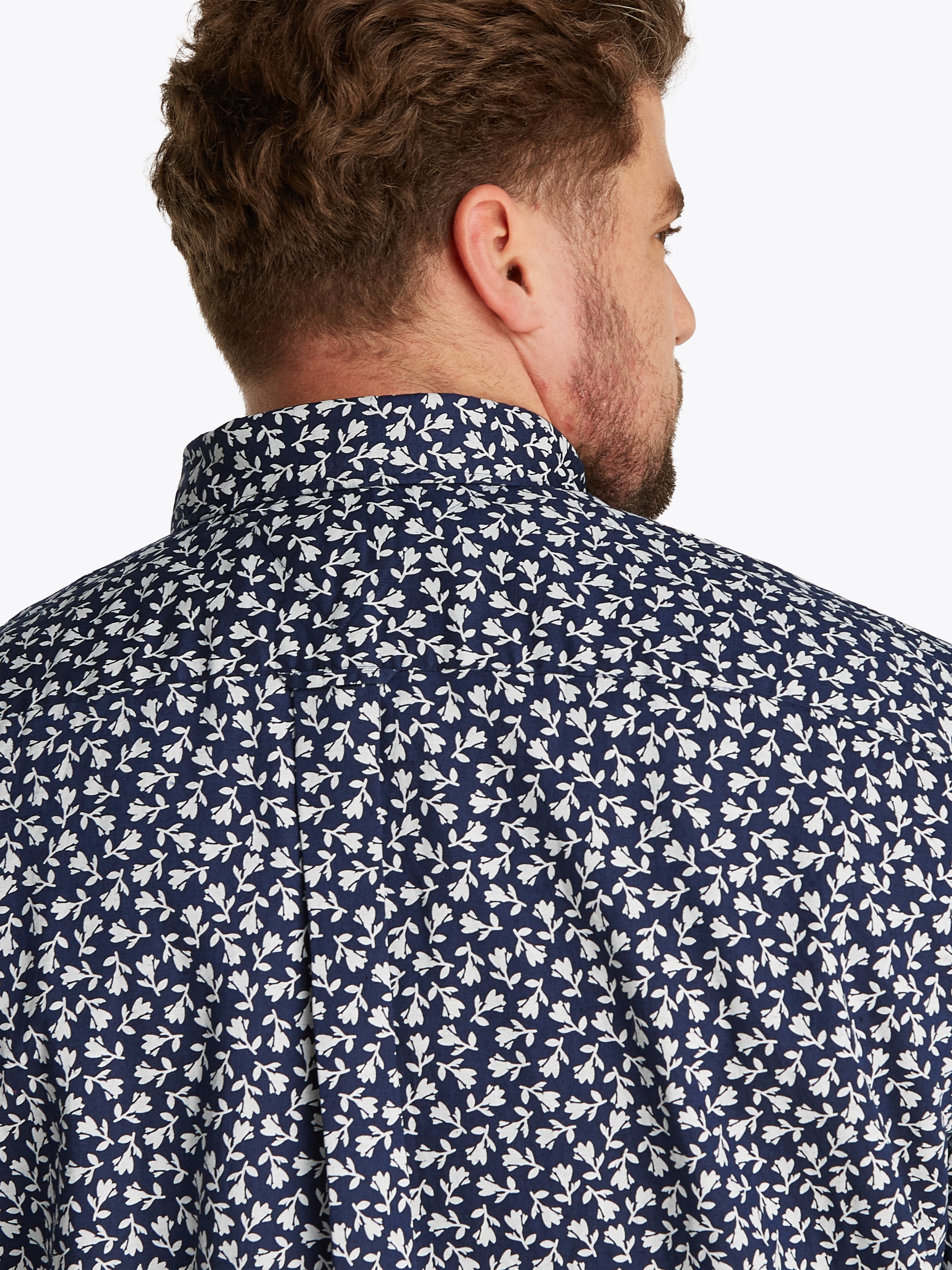 Tommy Hilfiger Big & Tall Kurzarmhemd »BT-LINEN BLEND MPRINT«, mit Allover-Print, Große Größen