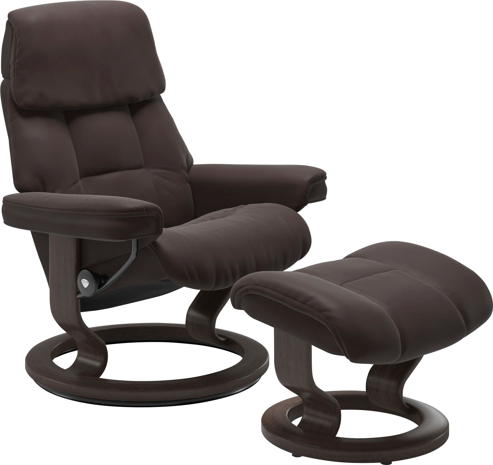 Stressless® Relaxsessel »Ruby«, mit Classic Base, Größe M, Gestell Eiche, Wenge, Braun & Schwarz