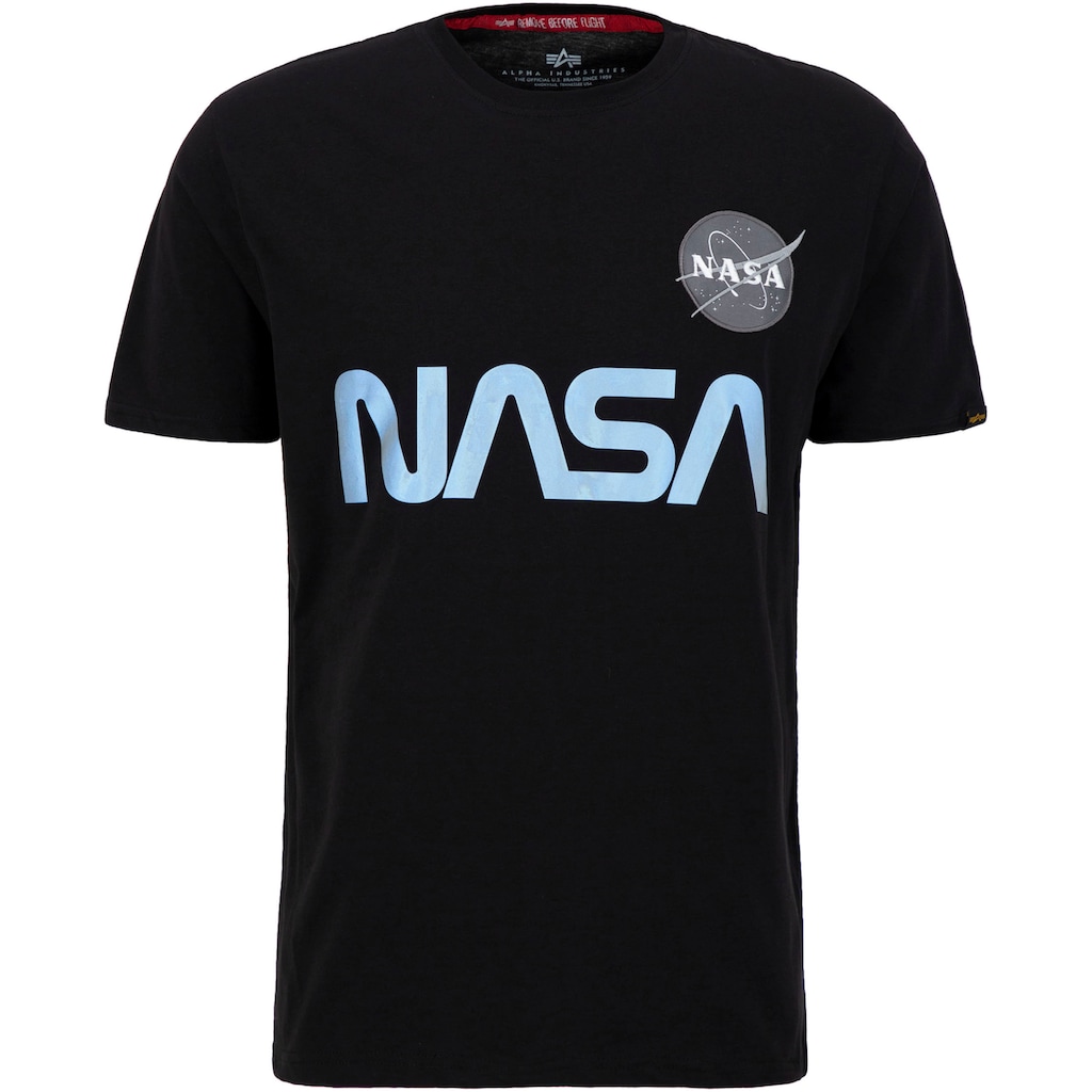 Alpha Industries Rundhalsshirt »Nasa Reflective Tee«