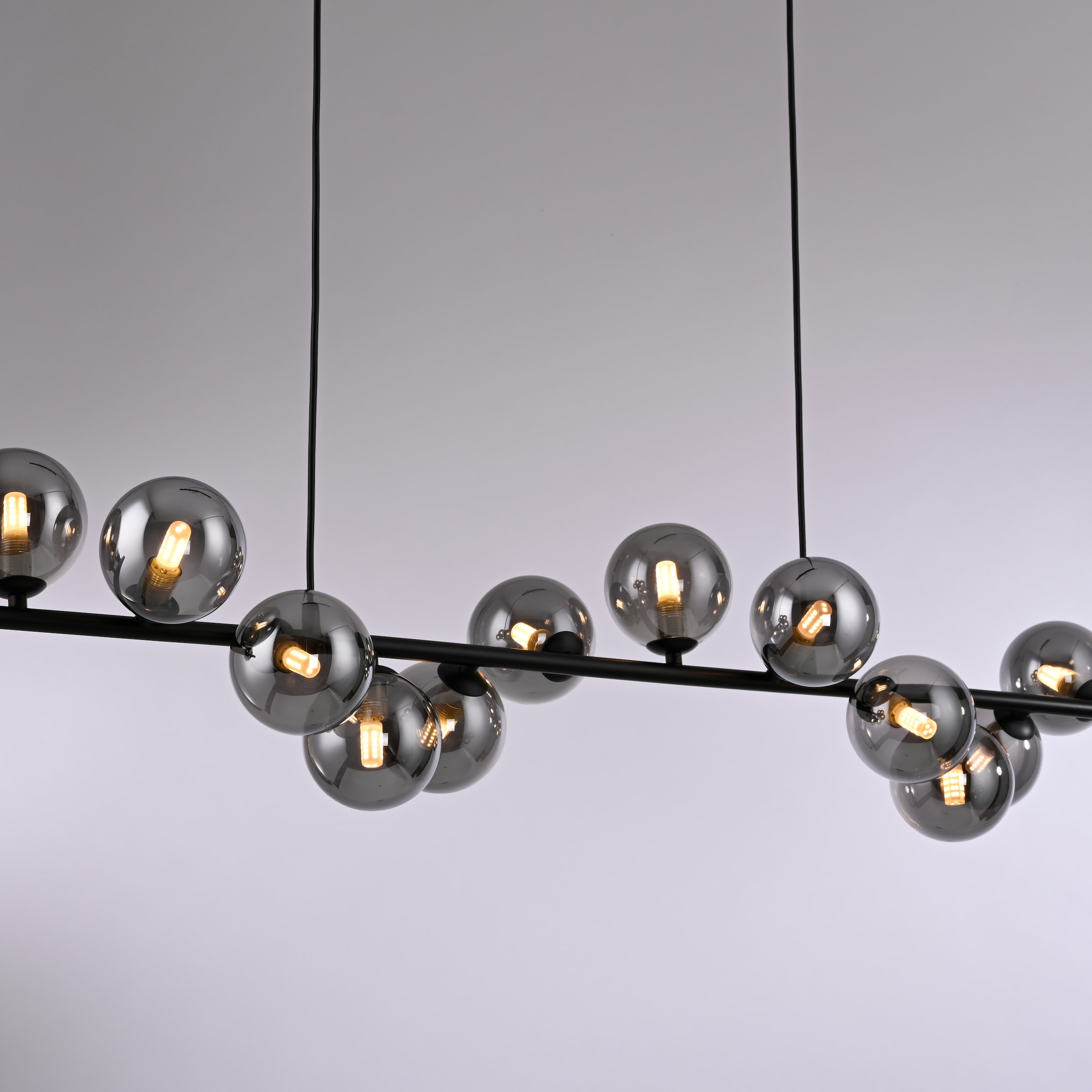 SCHÖNER WOHNEN-Kollektion LED Pendelleuchte »DUBAI« G9 1 Stk. Warmweiß SCHÖNER WOHNEN Kollektion, Höheneinstellbar, Rauchgläser