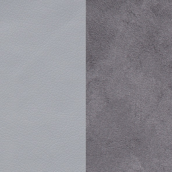 Kunstleder SOFTLUX®-Luxus-Microfaser - hellgrau/dunkelgrau