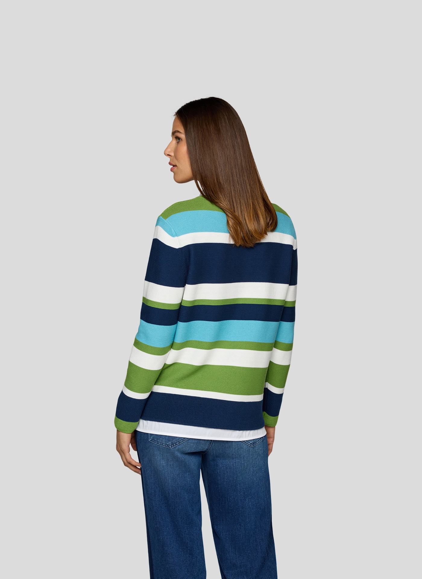 Rabe Strickpullover , in Colorblocking-Optik
