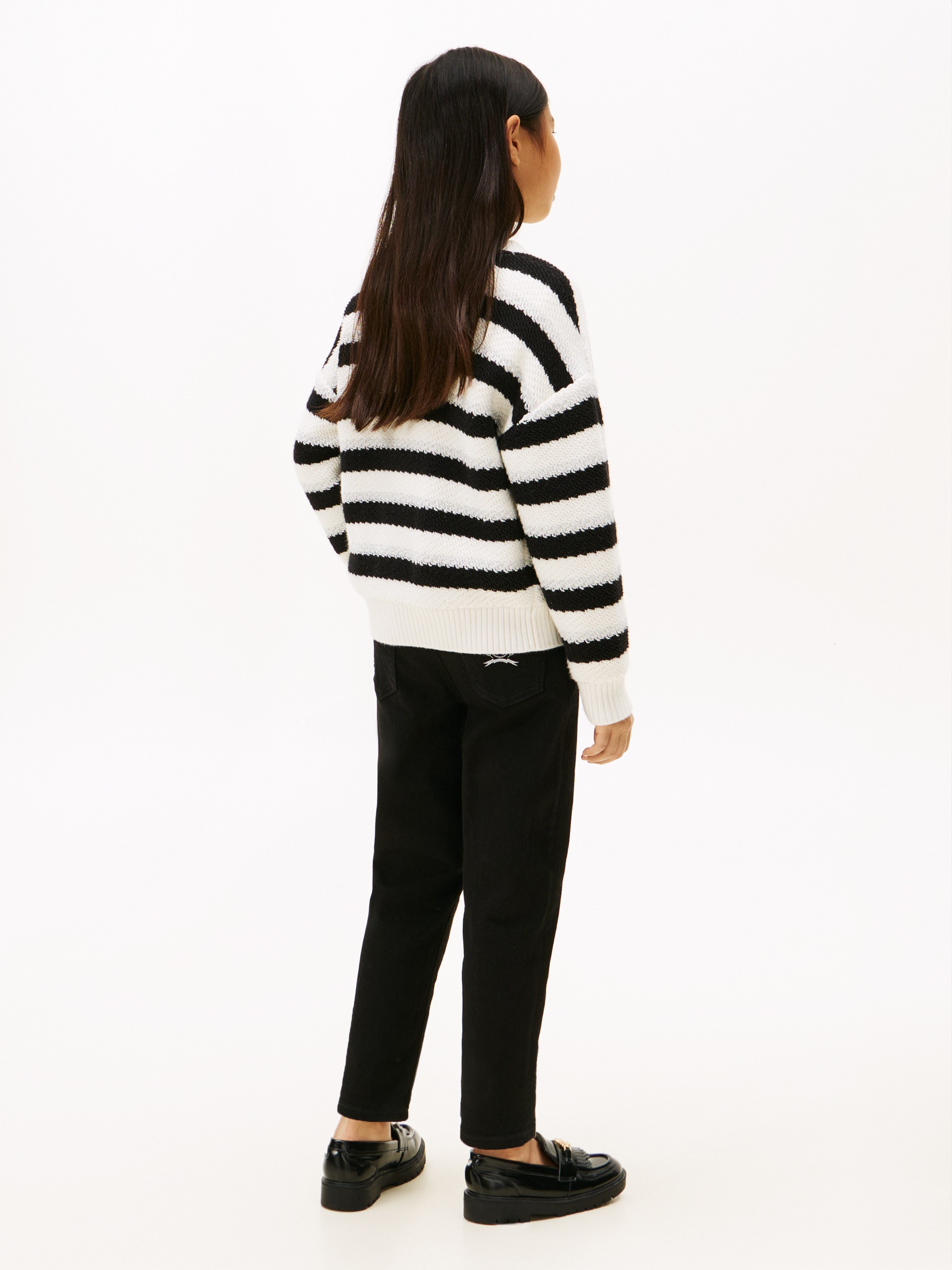 Tommy Hilfiger Strickpullover »LUREX STRIPE SWEATER« Kinder bis 16 Jahre