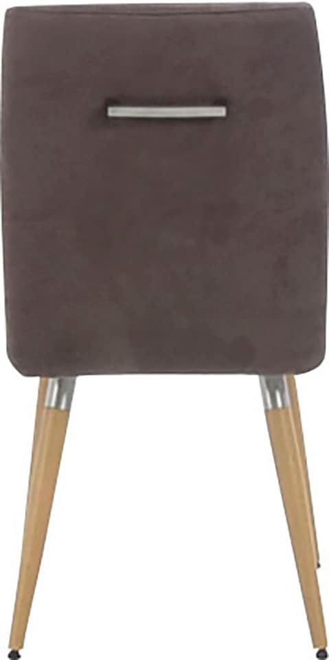 K+W Komfort & Wohnen 4-Fußstuhl »6411« () mit Sitzsteppung, Edelstahlgriff am Rücken, Massivholzbeine