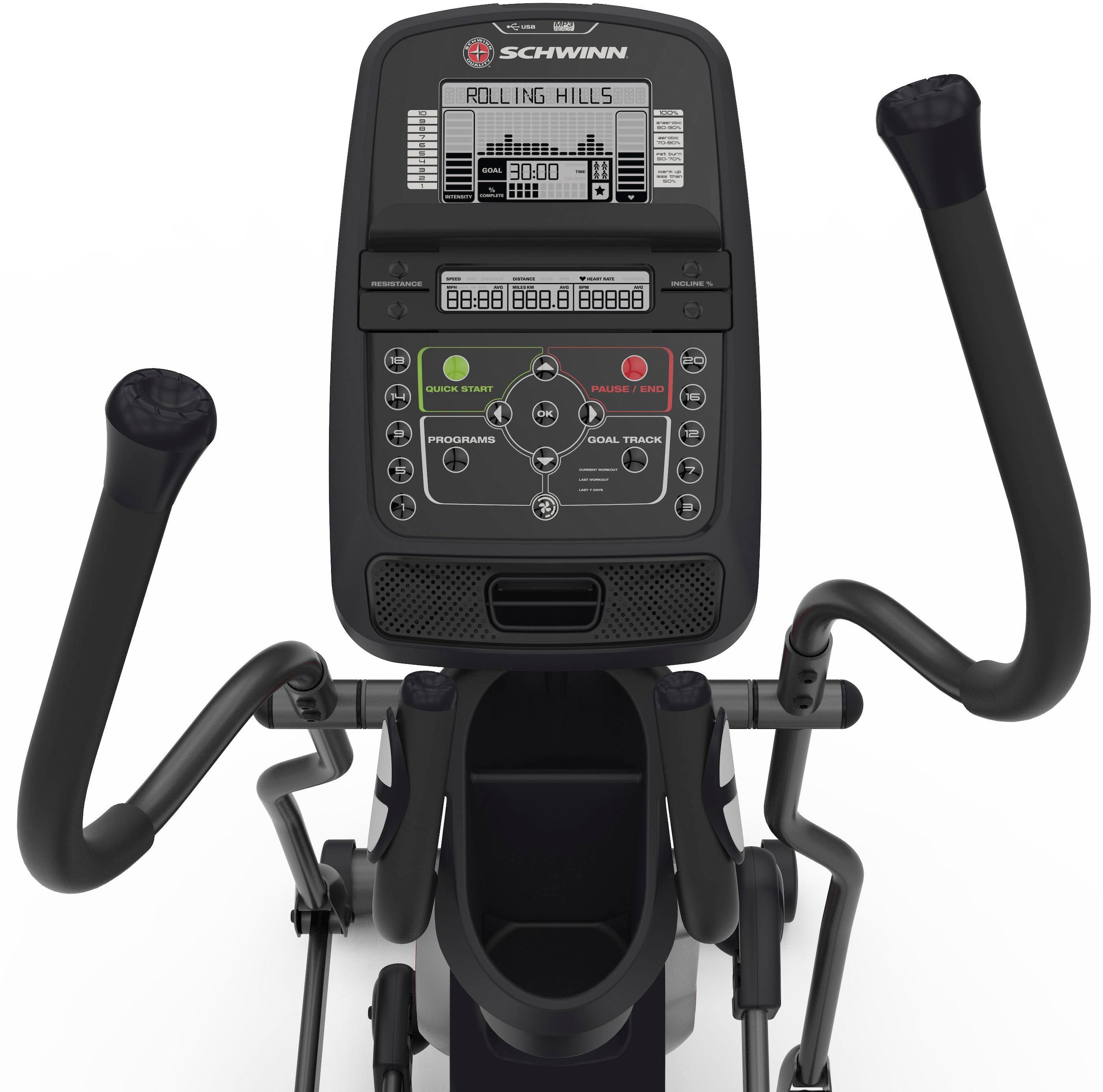 Schwinn® Ellipsentrainer-Ergometer »430i«, (mit Tablet-Halterung und integr. Pulsempfänger)
