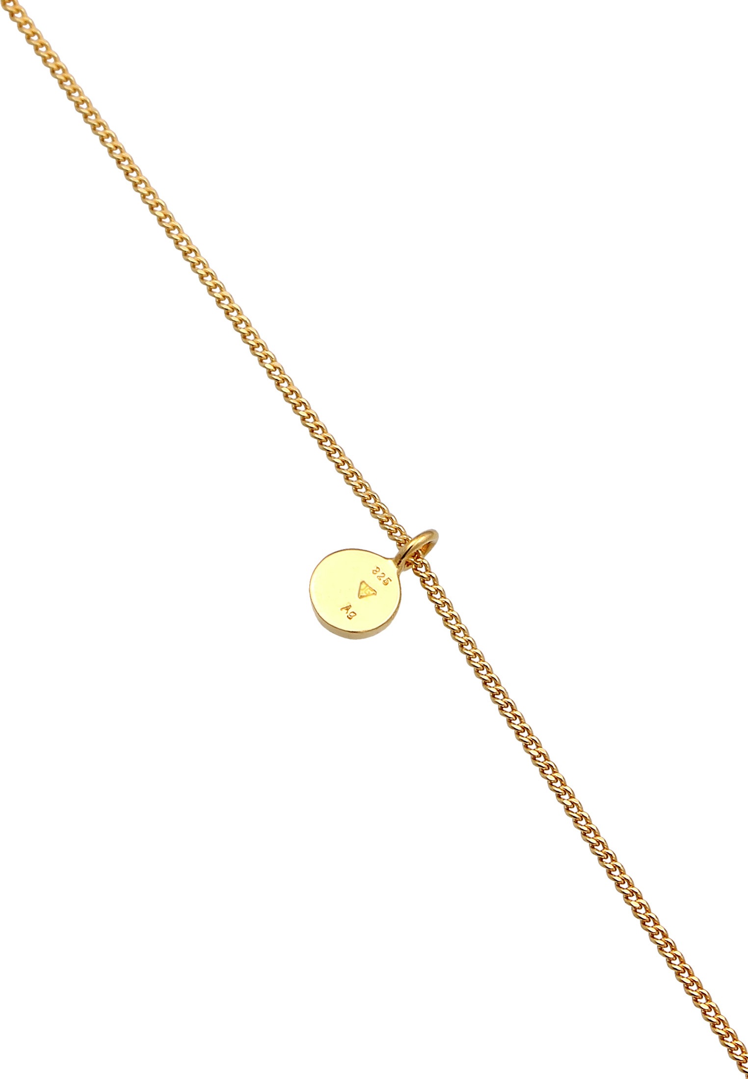 Elli Choker »Halskette Choker Kreis Plättchen Basic Coin 925 Silber«
