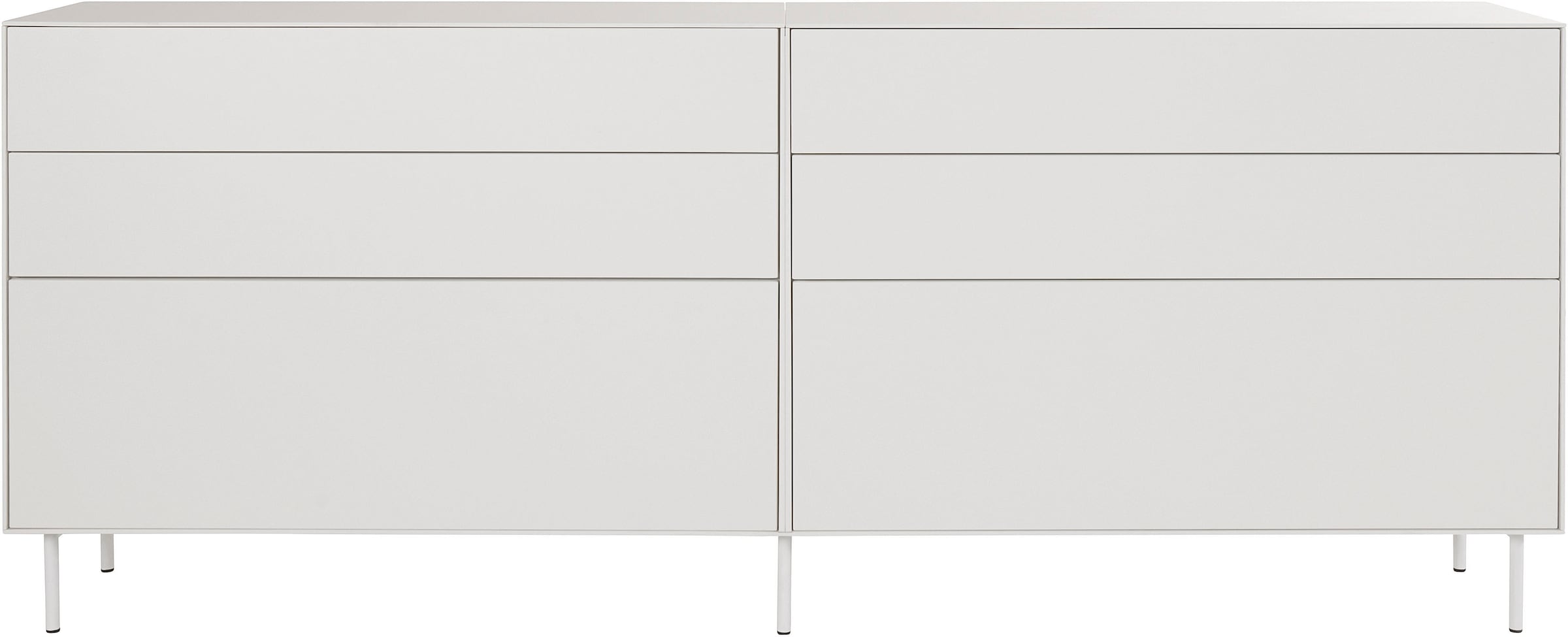 LeGer Home by Lena Gercke Sideboard »Essentials«, (2 St.), Breite: 224cm, MDF lackiert, Push-to-open-Funktion