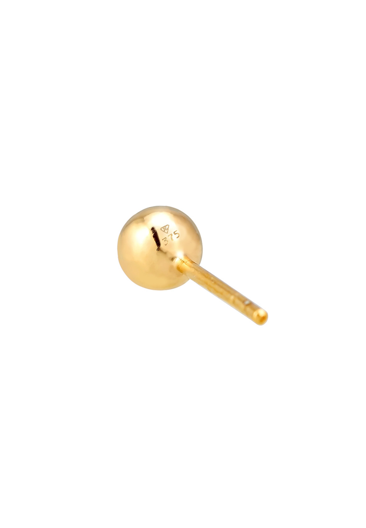 Elli Premium Piercing-Set »Ohrringe Single Ohrstecker Kugel Ball 375 Gelbgold«