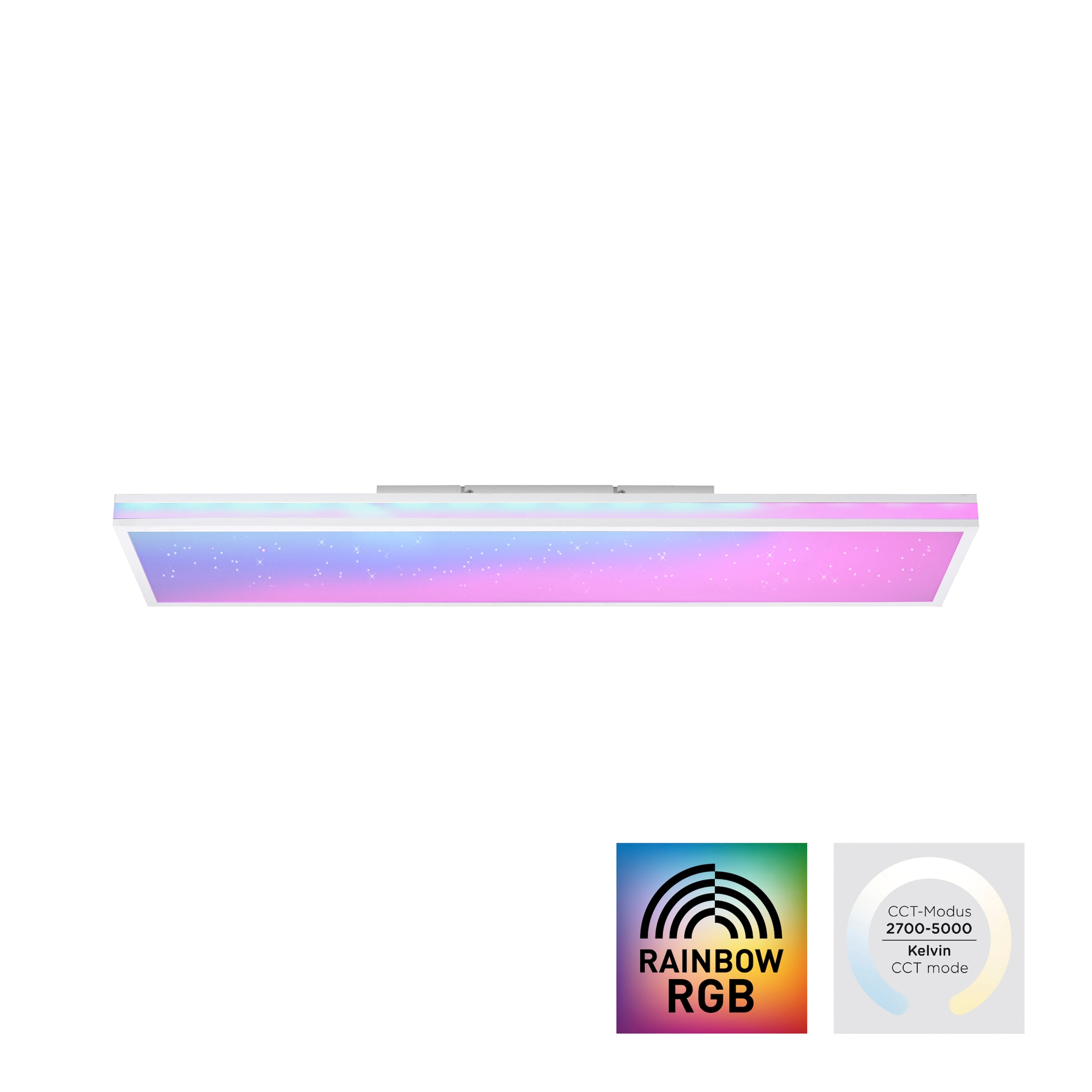 1 Jahren Leuchten »MARIO«, Direkt flammig-flammig, 3 kaufen | CCT online Garantie mit Infrarot RGB-Rainbow, LED, Fernbedienung, über Deckenleuchte XXL dimmbar, - inkl.