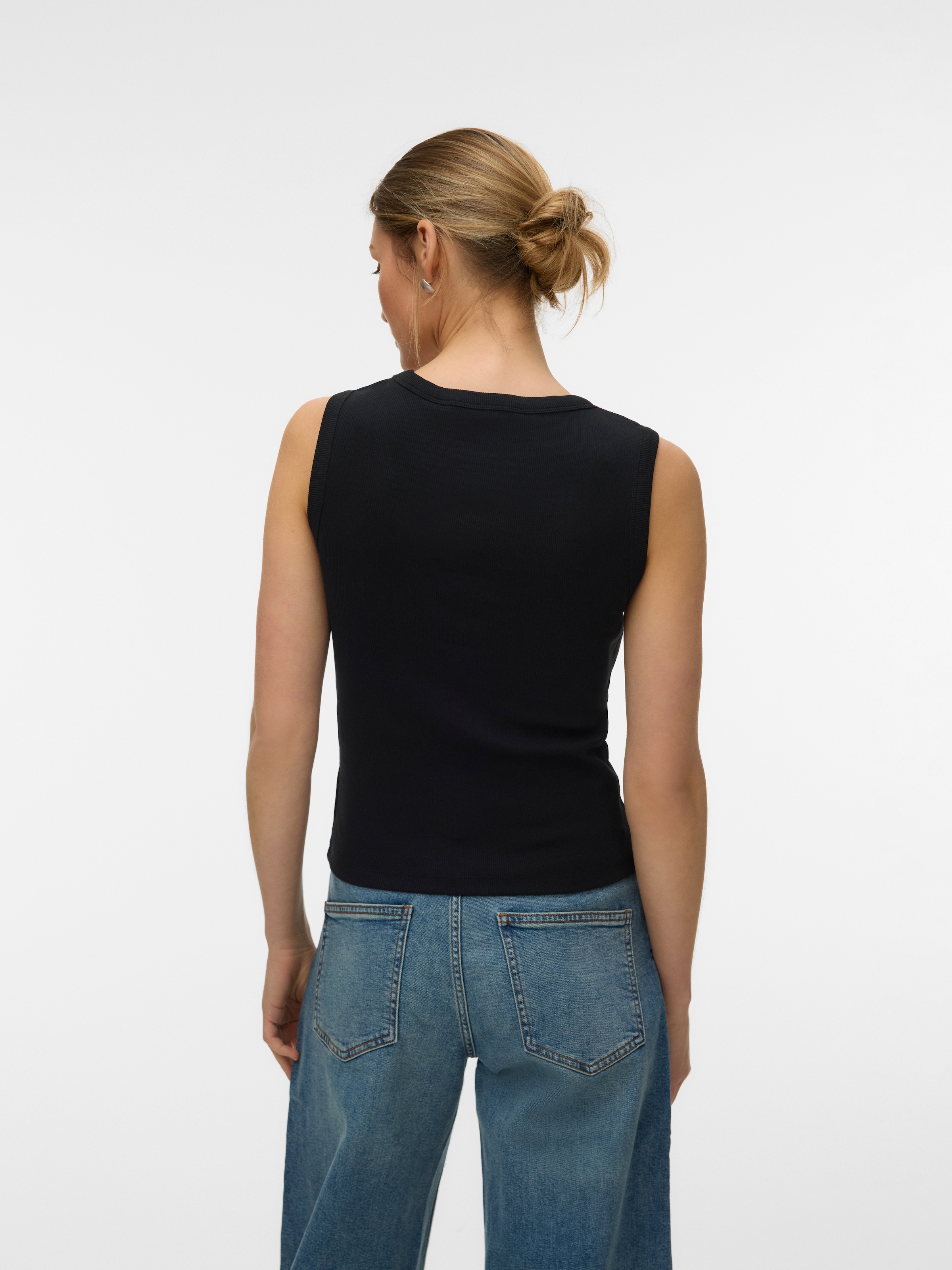 Vero Moda V-Shirt »VMCHLOE SHORT DEEP V-NECK TOP JRS NOOS« Baumwollmischung, regular fit