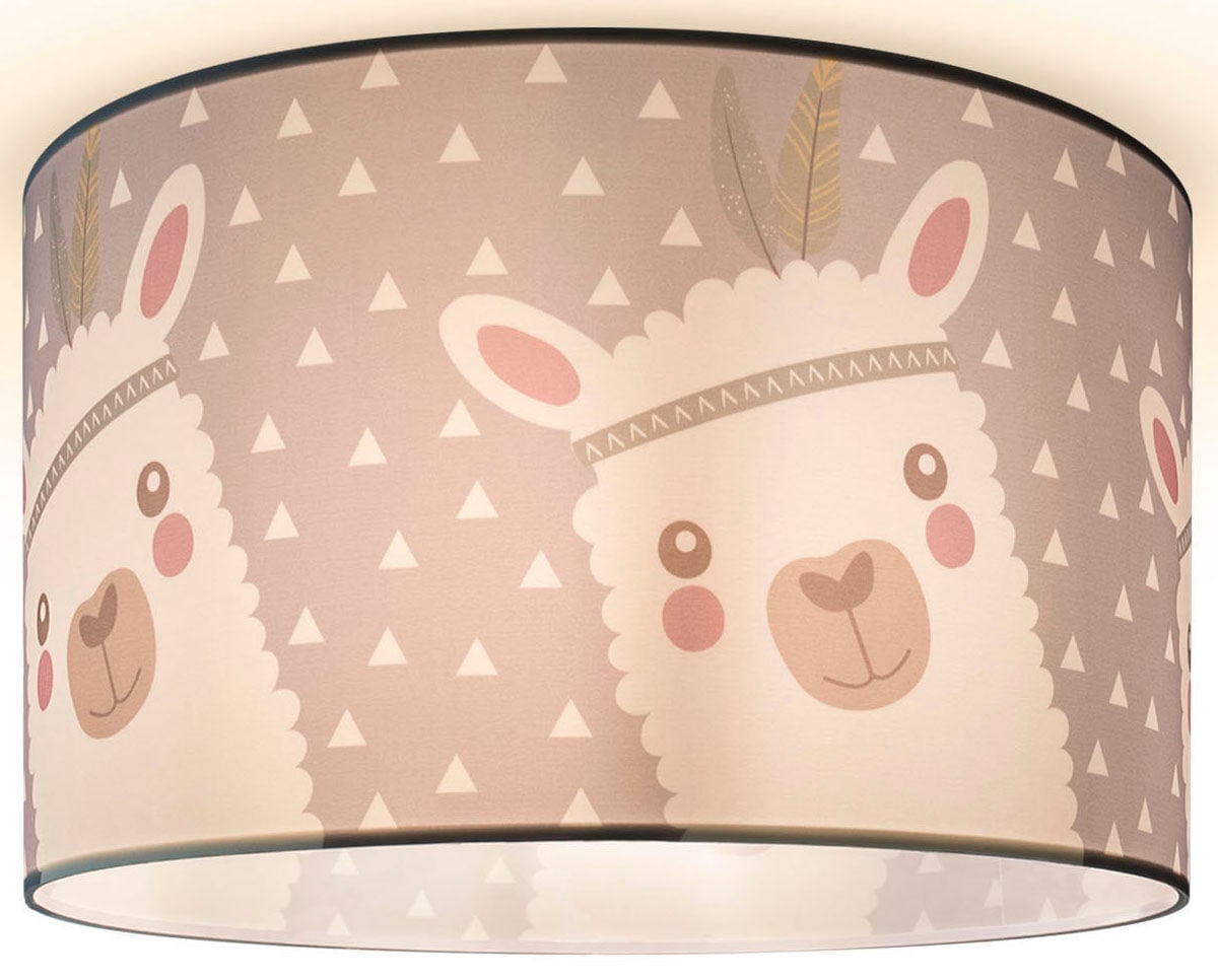 Paco Home Deckenleuchte Kinderzimmer 1 online mit Lama-Motiv, Deckenlampe E27 Garantie LED 214«, Lampe Kinderlampe 3 XXL »Ela flammig-flammig, | kaufen Jahren