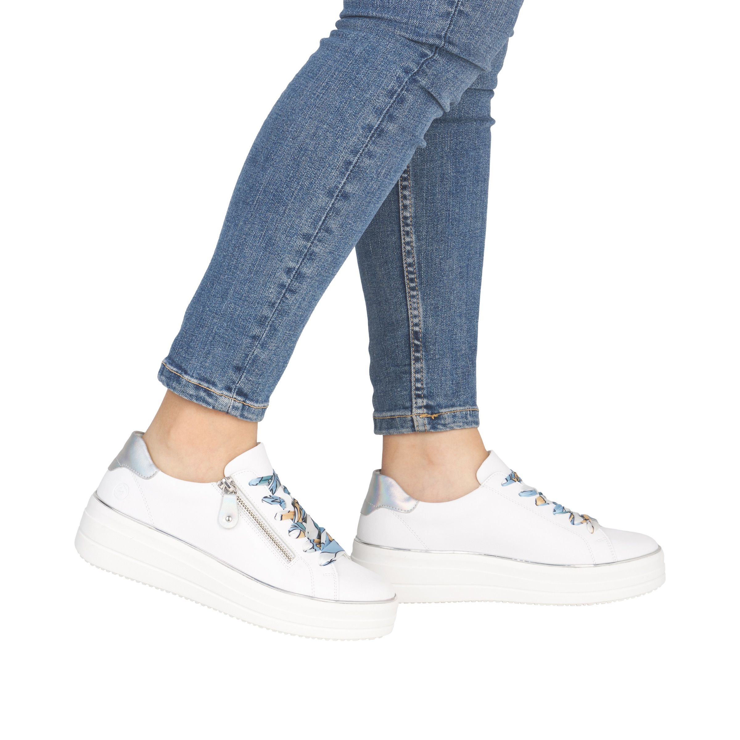 Remonte Plateausneaker  Freizeitschuh, Halbschuh, Schnürer mit Wechselfußbett