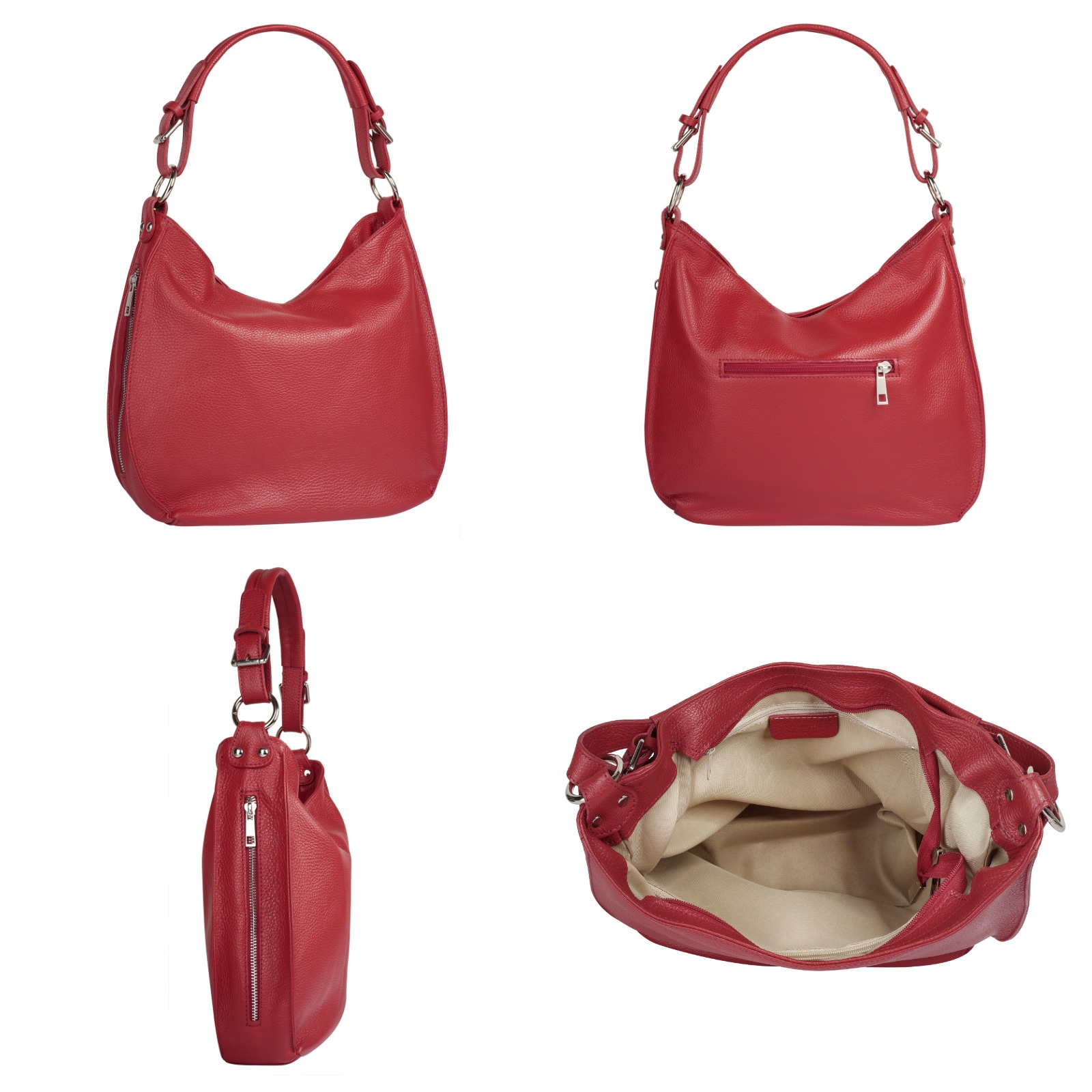 Samantha Look Shopper, echt Leder, Made in Italy