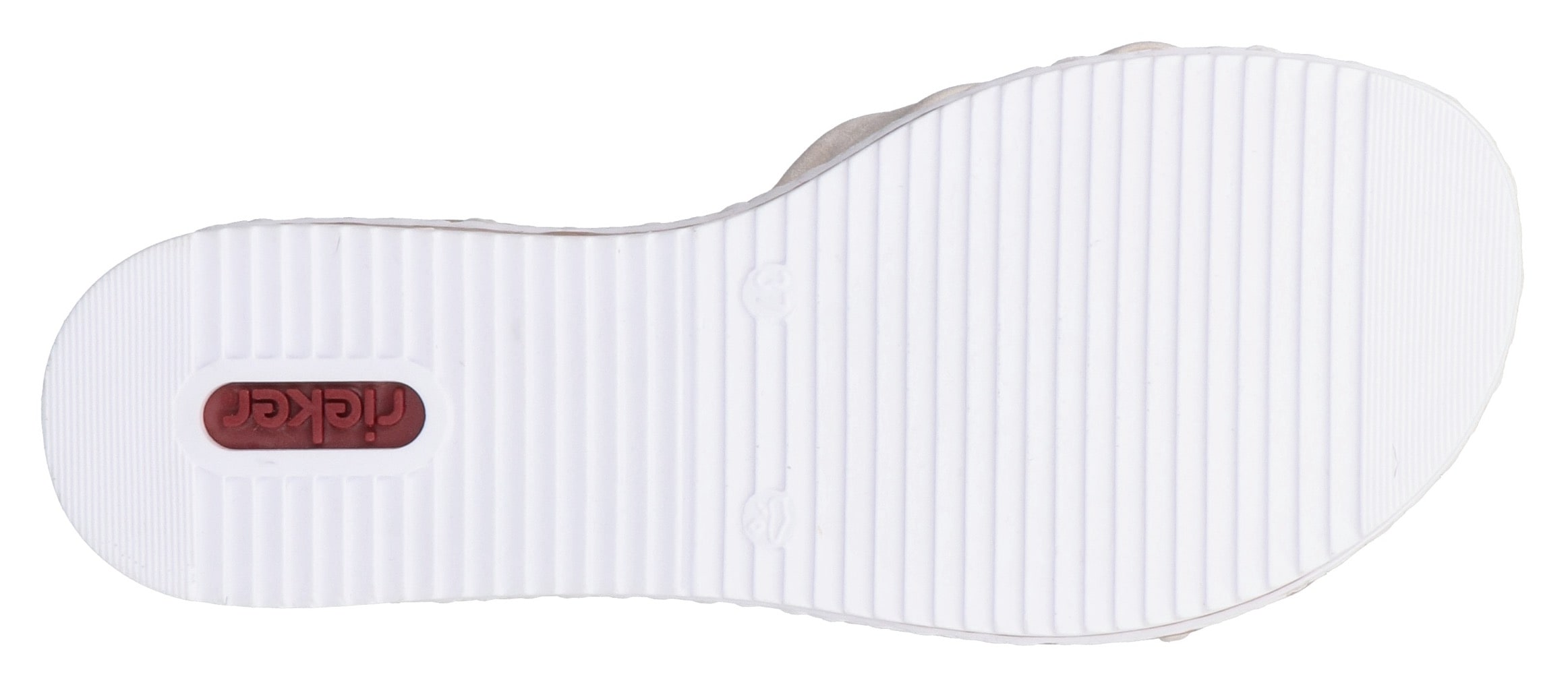 Rieker Sandalette  , Sandale, Sommerschuh, Klettschuh, Keilabsatz, geschlossene Ferse