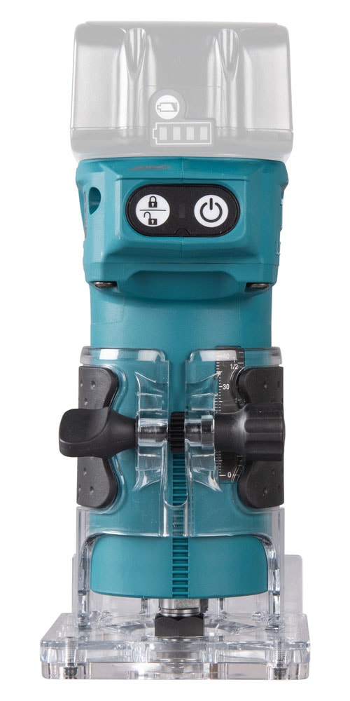 Makita Akku-Fräse »Kantenfräser »DRT52Z« 6 mm, 30.000 min⁻¹, ohne Akku und Ladegerät« leichte bürstenlose Akku-Kantenfräse für Tischler und Hobbyhandwerker