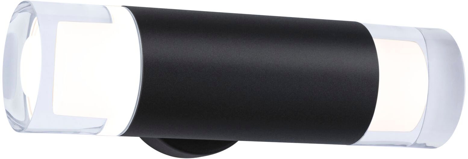 Paulmann Wandleuchte »Selection Bathroom Wand-/Deckenleuchte Kame IP44 Signalschwarz 2er« 1 Stk. Warmweiß