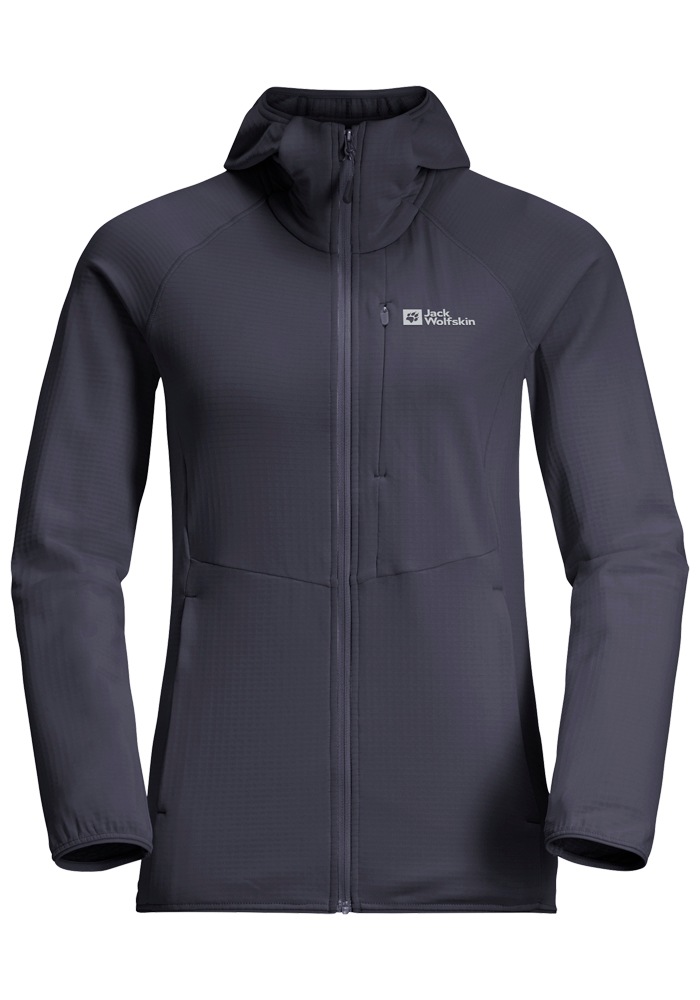 Jack Wolfskin Fleecejacke »KOLBENBERG HOODED FZ W«, mit Kapuze