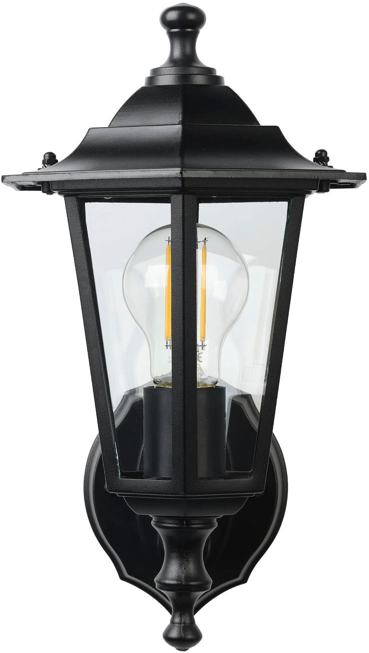 EGLO LED Wandleuchte »LATERNA 4 L16,5 x H32 x AL23 cm, spritzwassergeschützte Lampe« E27 1 Stk. Außen-Wandlampe Laterna 4, Lampe,  E27, IP44, L16,5 x H32 x AL23 cm