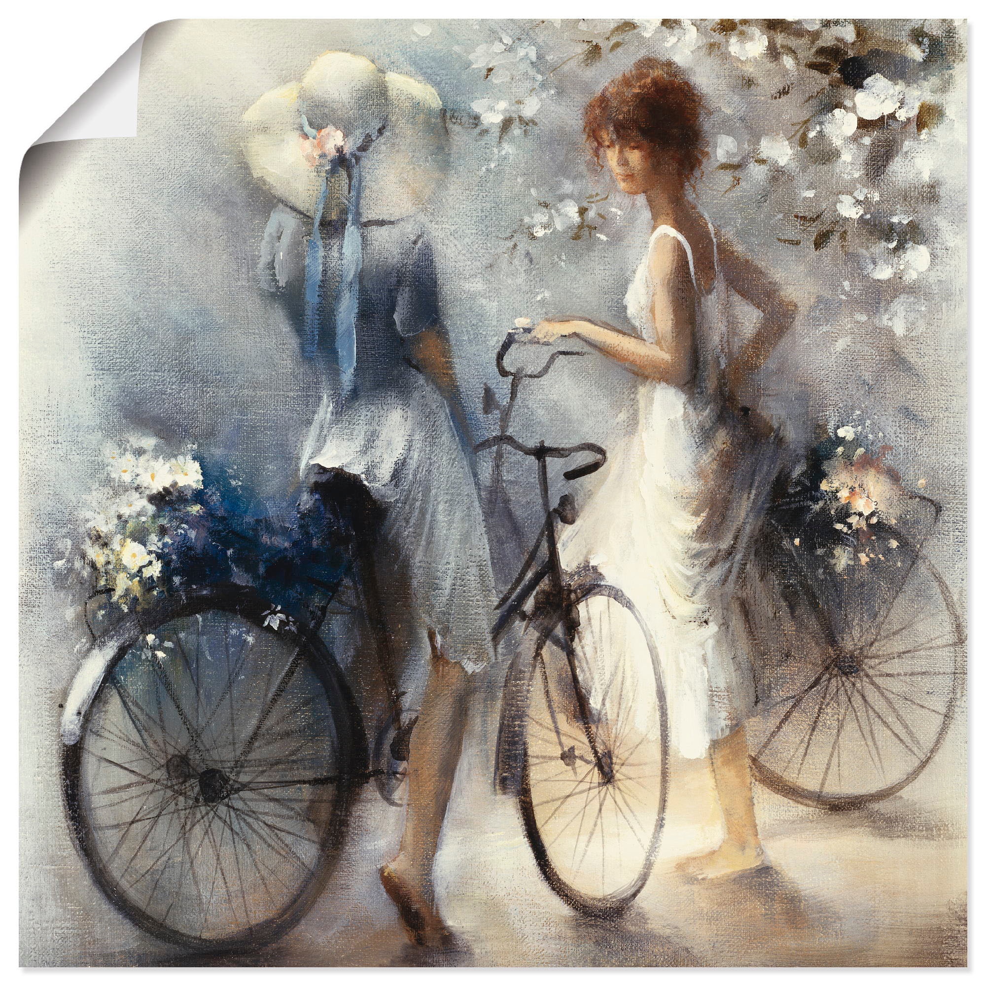 Artland Wandbild "Frühling III" Frau 1 Stk. tlg. als Leinwandbild, Poster in verschied. Größen