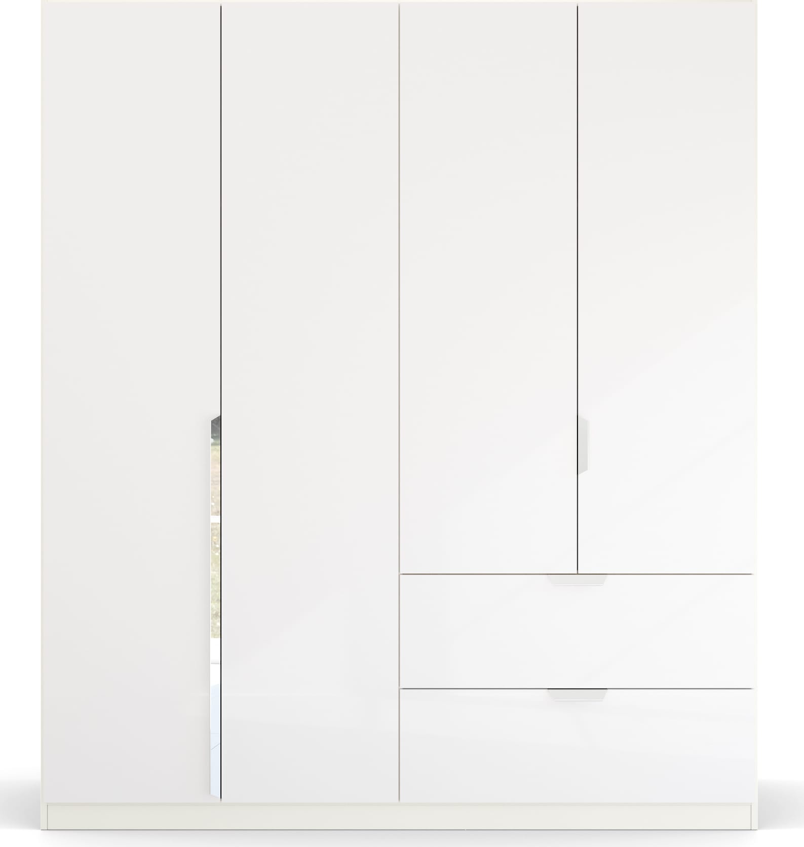 rauch Drehtürenschrank »Kleiderschrank Schrank Garderobe Ankleide GLAMOUR BY QUADRA SPIN« Breiten: 181/226/271 cm, Höhe 210 cm,  mit eleganter Hochglanzfront und Stangengriff MADE IN GERMANY